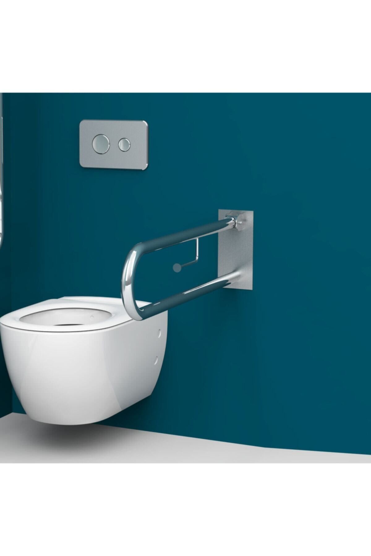 Mafsallı Engelli Tutunma Barı Wc Kağıtlık - 3