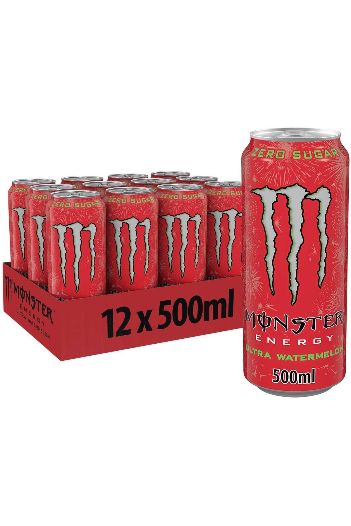 MONSTER Energy Watermelon Enerji İçeceği 500 Ml X 12 Adet