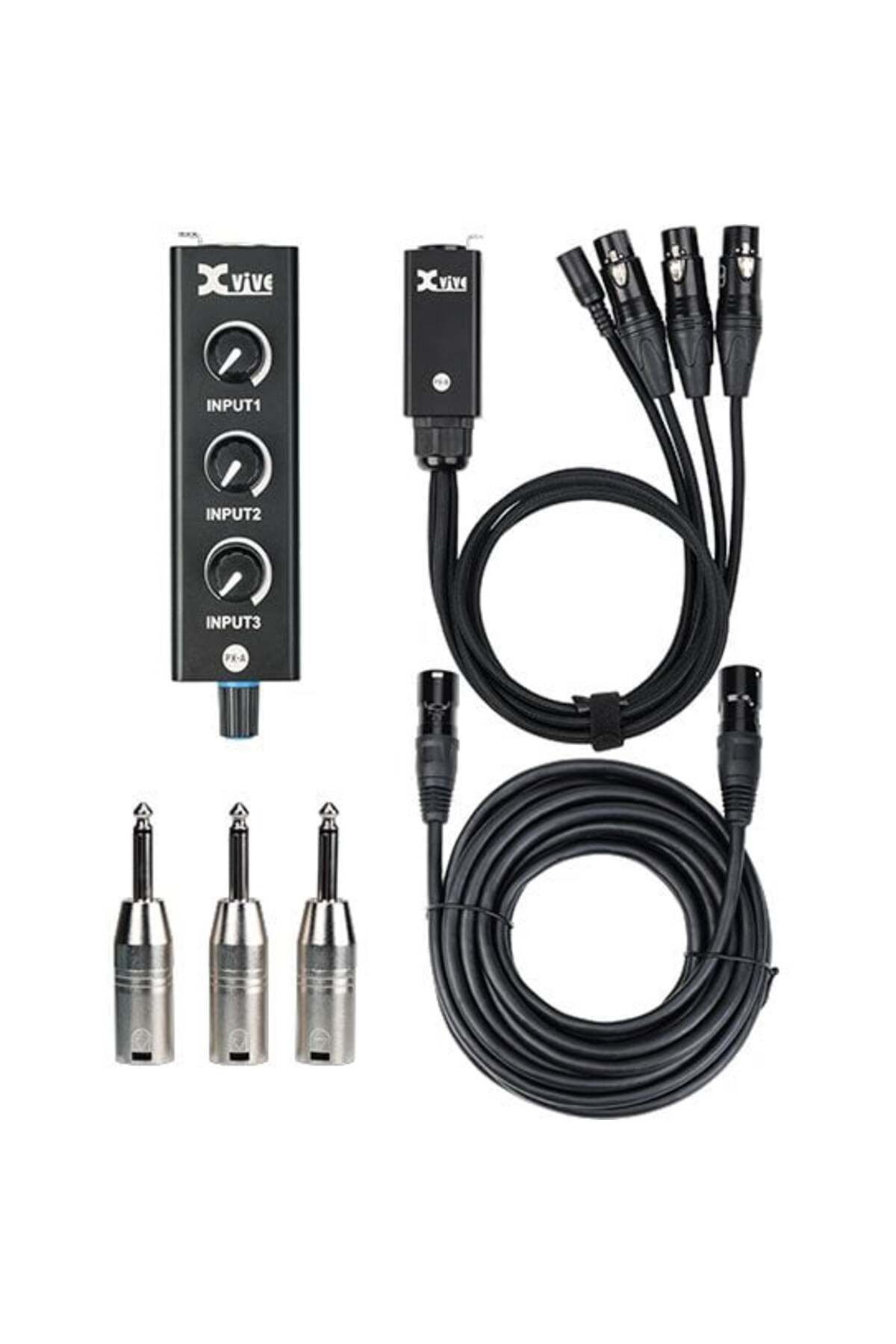 Xvive PX Portatif 3-Kanal Kişisel Mixer Sistemi (PXBLACK)