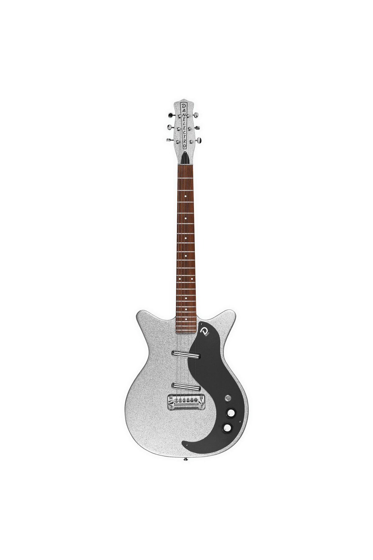 DANELECTRO 59MNOS+ Elektro Gitar Silver Metalflake