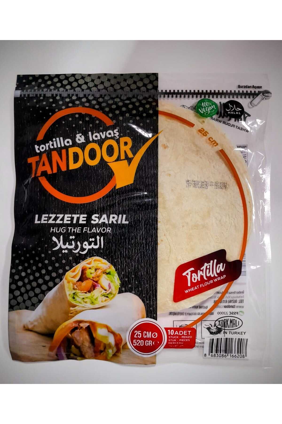 TANDOOR Lavaş & Tortilla 25 cm 520 gr 10 Lu