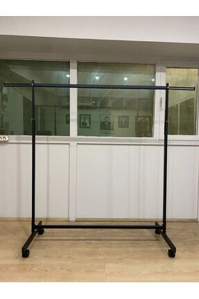 USTA RAF Tek Katlı Askılık Oval Boru Stant Siyah