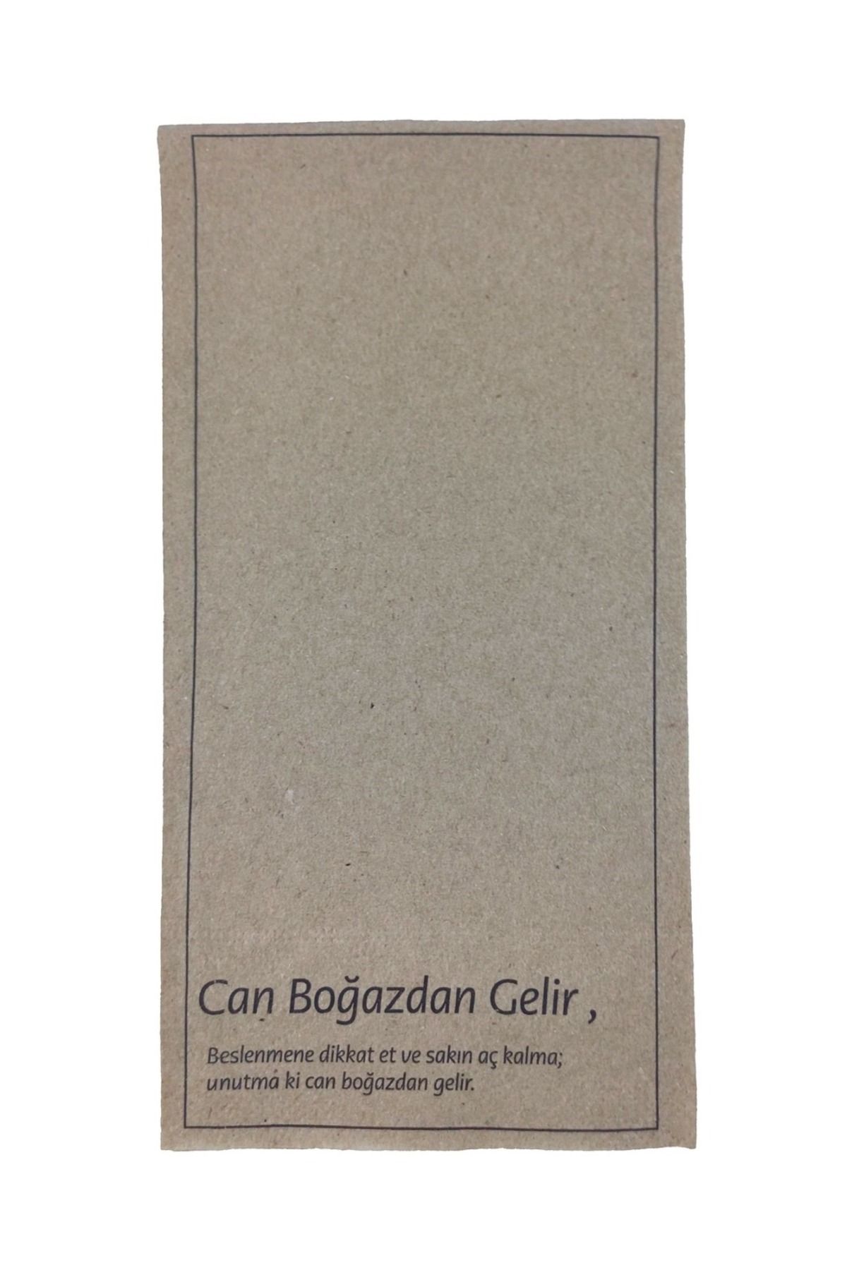 Kraft Organik Kraft 40x40 Sunum Peçetesi "Can Boğazdan Gelir" 80 Adet