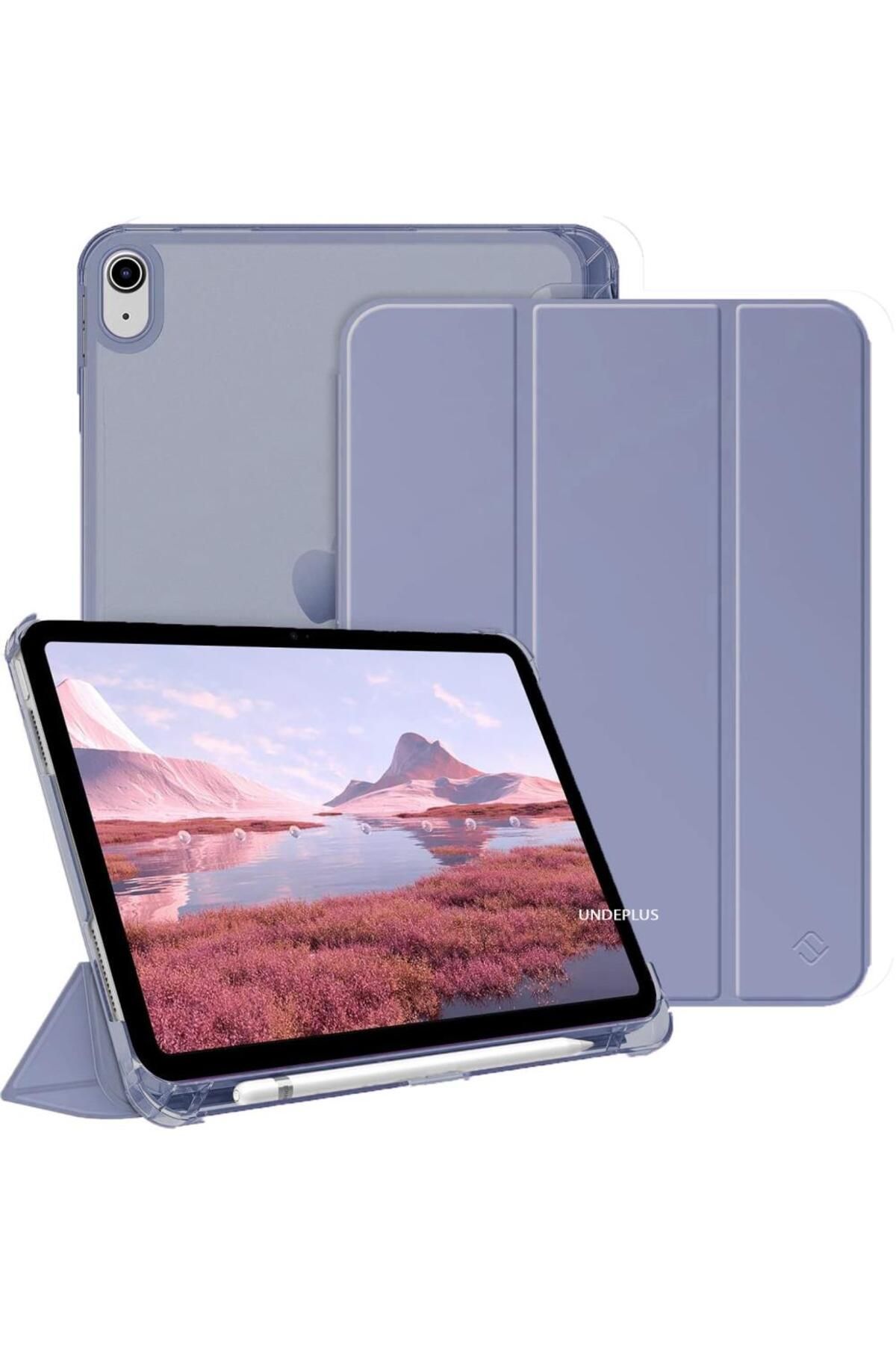 UnDePlus İpad Air 11inç Air 5/4 10.9 Uyumlu Kılıf Pu Deri Smart Standlı Case (10.NESİL DEĞİLDİR)