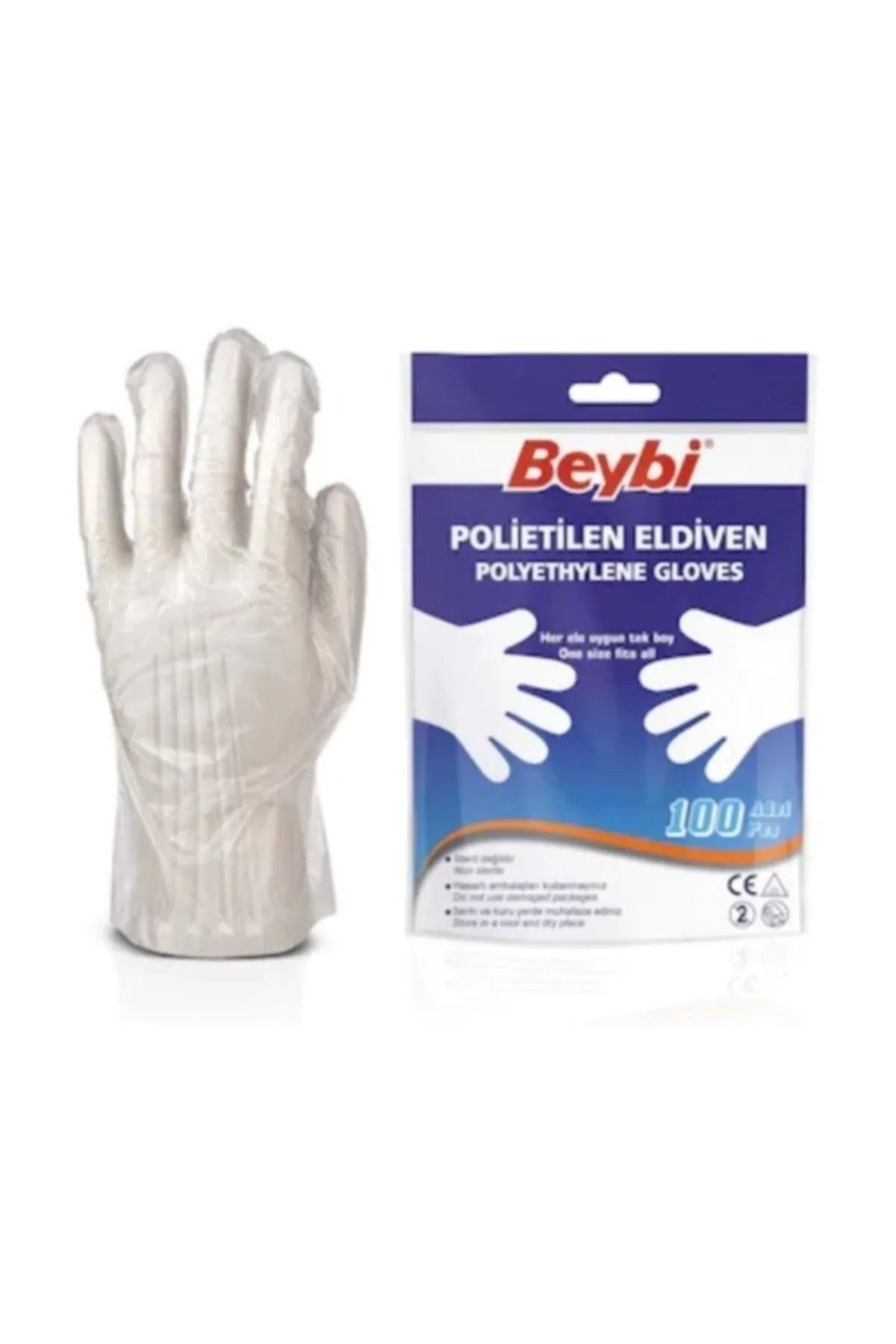 Beybi Pet Poşet Eldiven 100'lü Paket 5 Adet 5x100 Adet