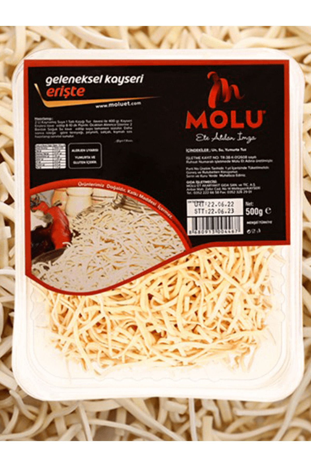 MOLU ET Kayseri Erişte 500 Gr