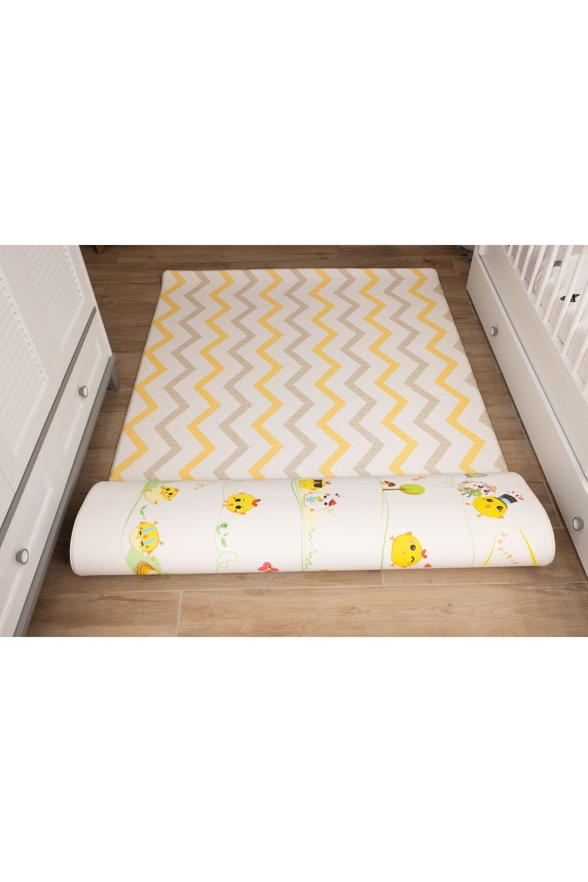 OGGİA Tiny Hens Premium Oyun Matı 140x230cm | 15mm | Darbe Emici, Isı Yalıtımlı, Çift Yönlü Halı fotoğrafı 5 (önizleme)