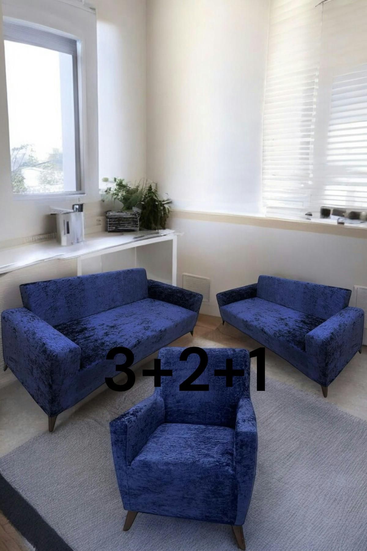 Gibella Kadife 3+2+1 Koltuk Örtüsü Esnek Lastikli Leke Tutmaz Solma Yapmaz Koltuk Kılıfı