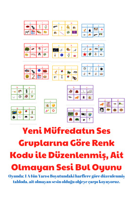 Ada Montessori Yeni Müfredata Uygun Montessori Eğitimini Destekleyici Dil Ala...