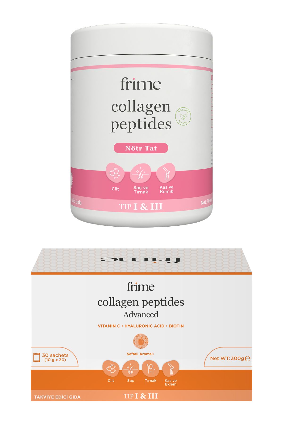 Frime Collagen peptides + Collagen Peptides Advanced – C Vitamini