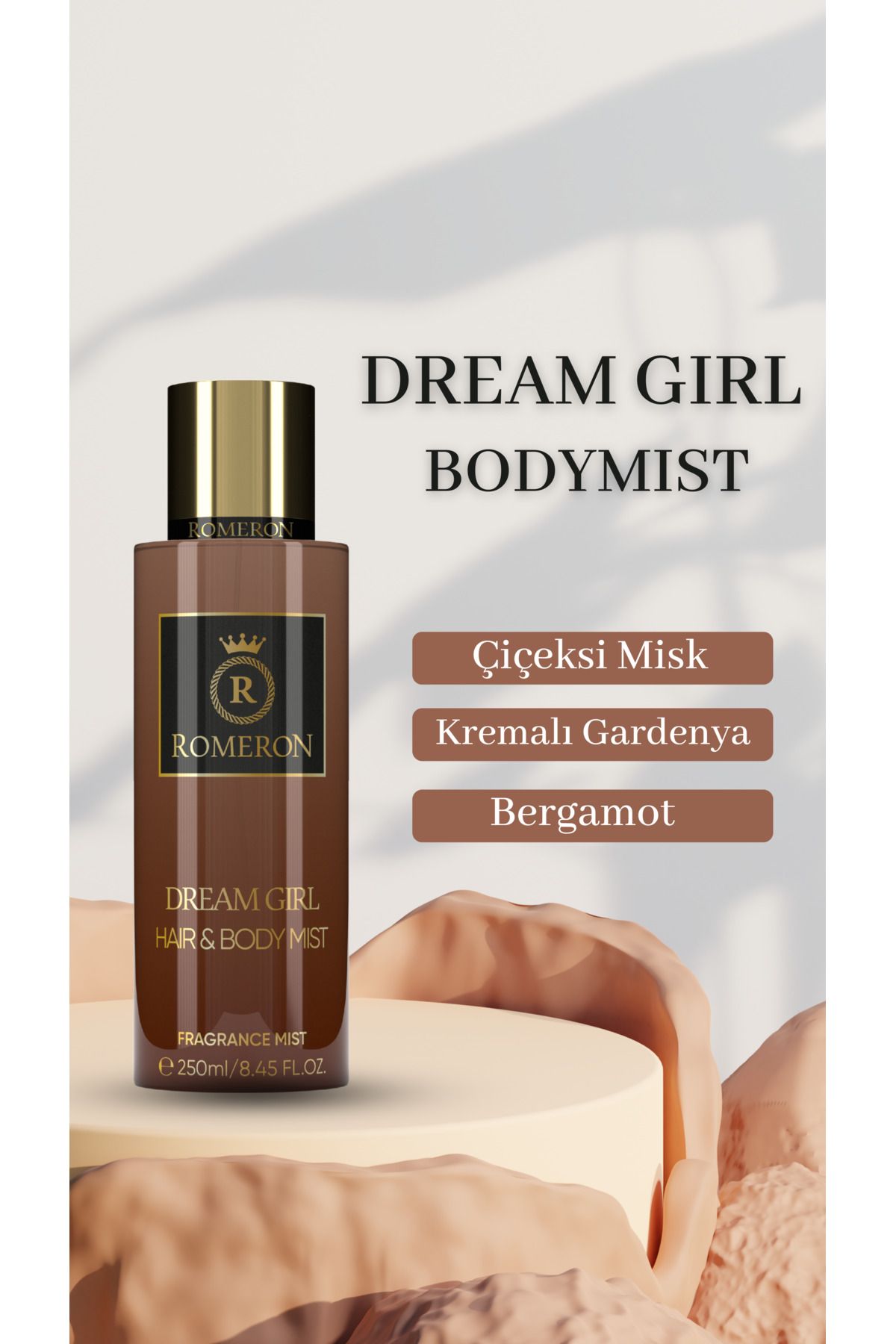 ROMERON DREAM GIRL HAIR&BODYMIST SAÇ VE VÜCUT SPREYİ 250 ML