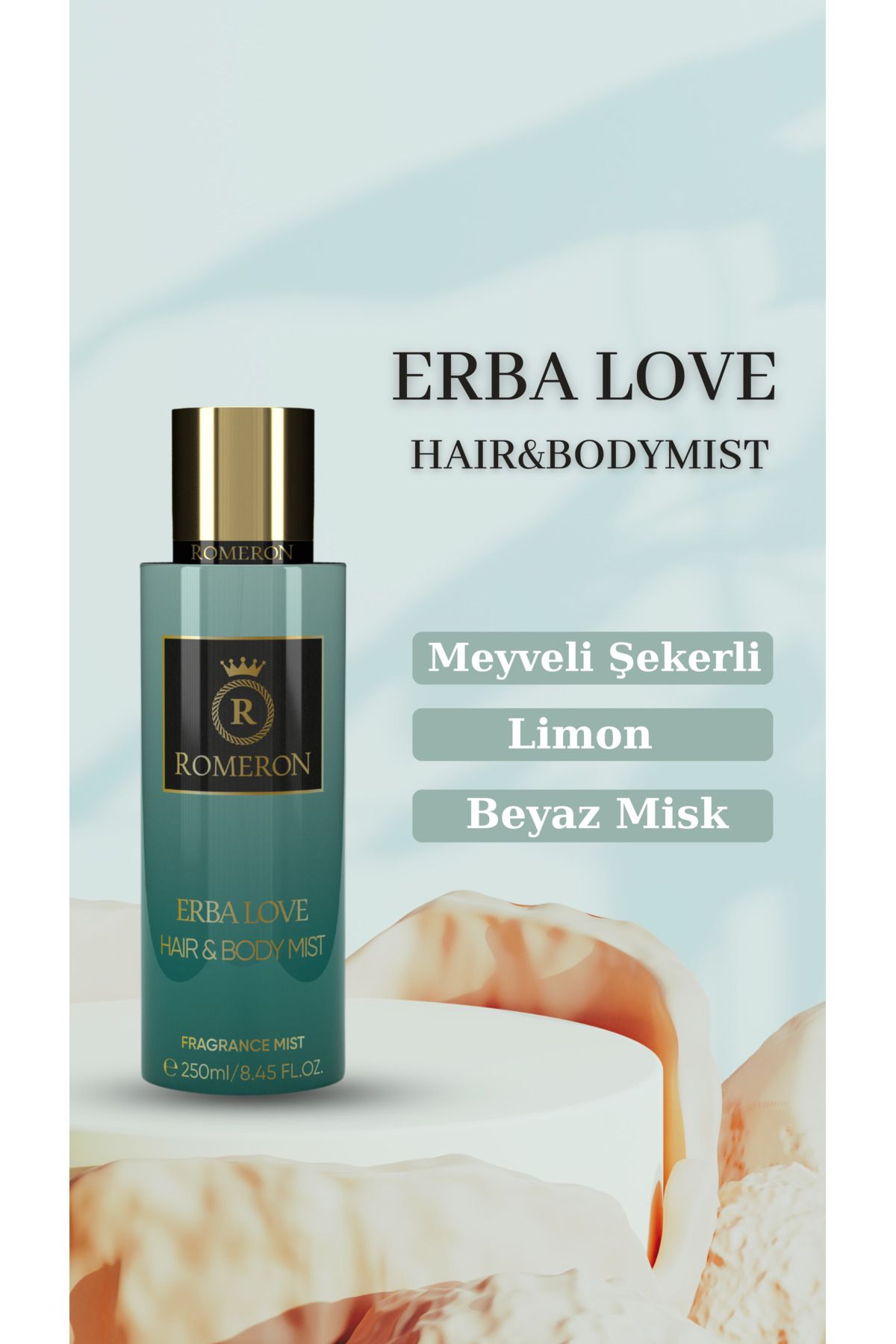 ROMERON ERBA LOVE HAIR&BODYMIST SAÇ VE VÜCUT SPREYİ 250ML