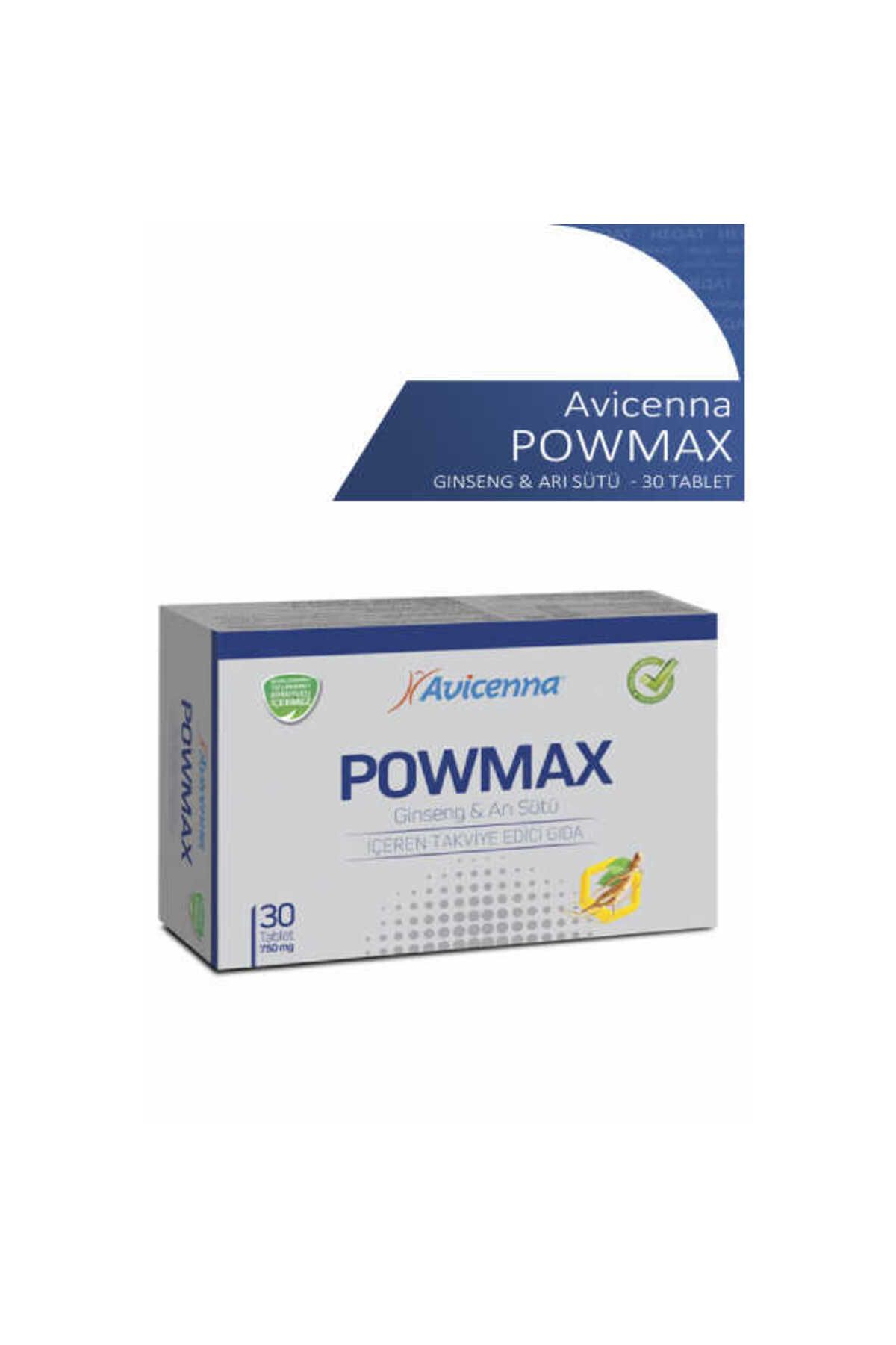 Avicenna POWMAX KIRMIZI GINSENG ARI SÜTÜ 470 MG 30 TABLET