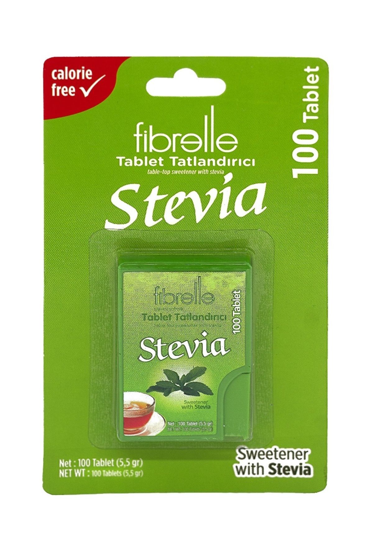 Fibrelle Stevialı Tatlandırıcı 100 Tablet