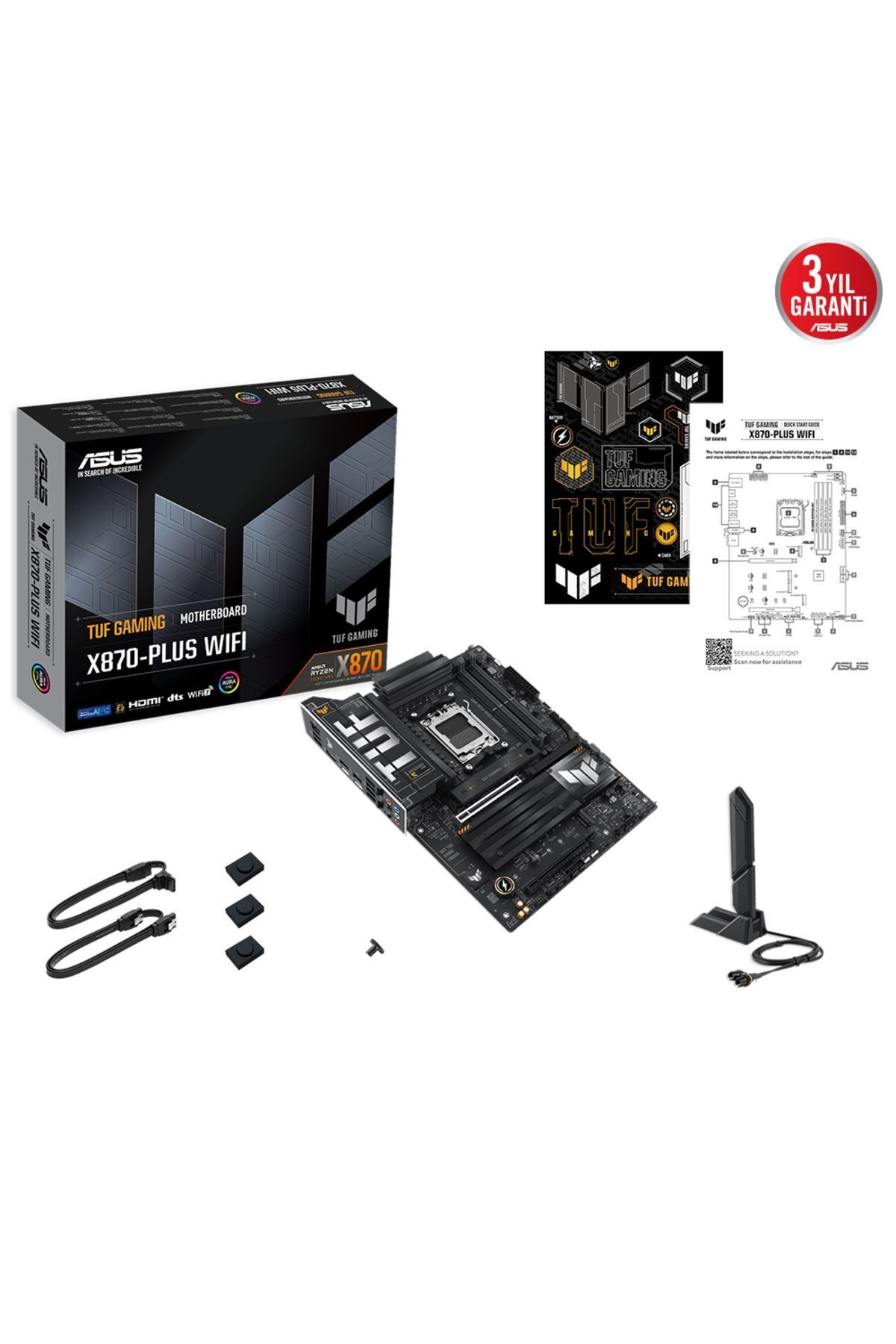 ASUS-Tuf Gaming X870-Plus Wifi - Amd Am5 Ddr5 Atx Card 3