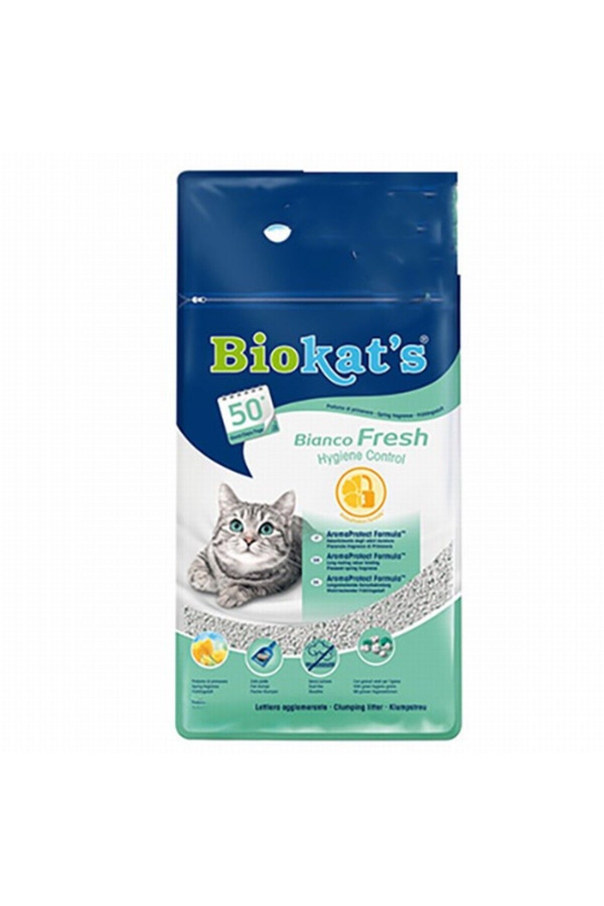 Biokats Bianco Fresh Bentonit Topaklanan Kedi Kumu 10 Lt