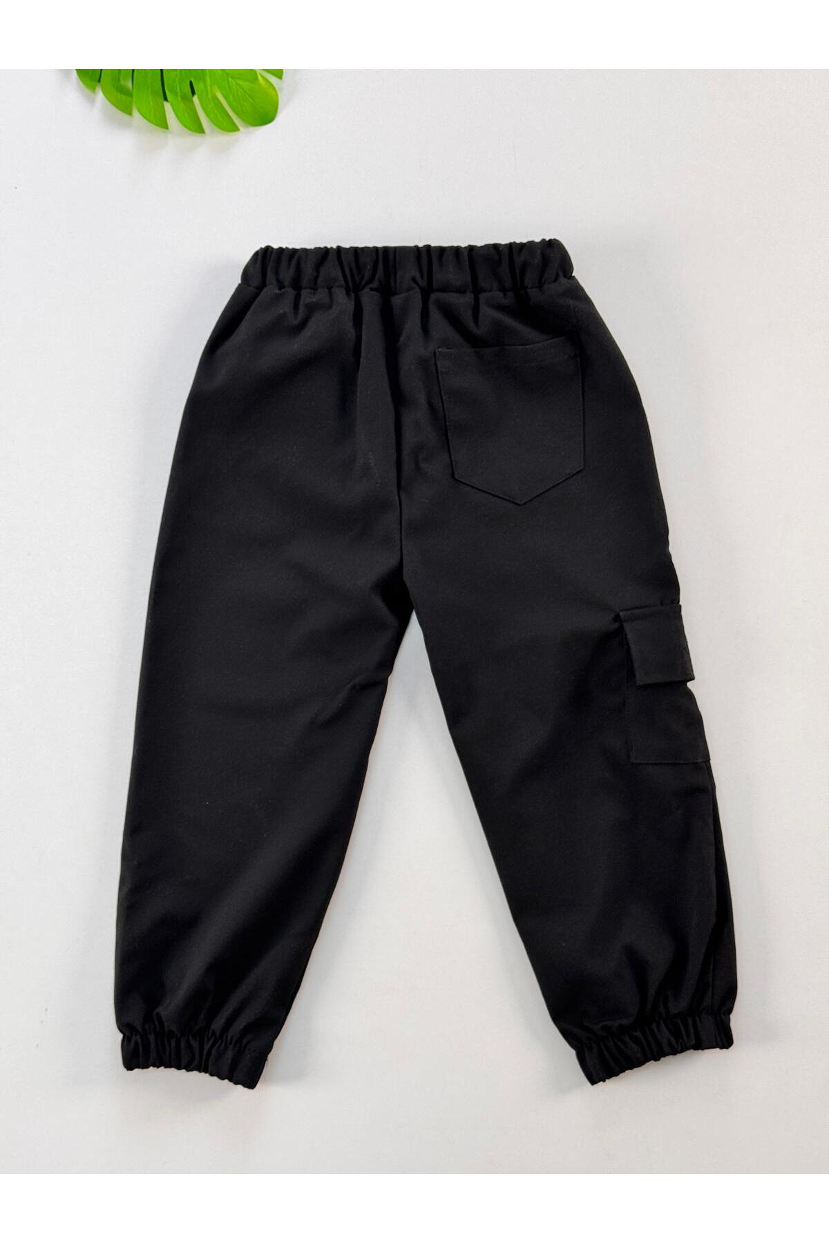 EFU BABY Kargo Cepli Ayarlanabilir Bel Lastikli Erkek Çocuk Pantolon fotoğrafı 4 (önizleme)