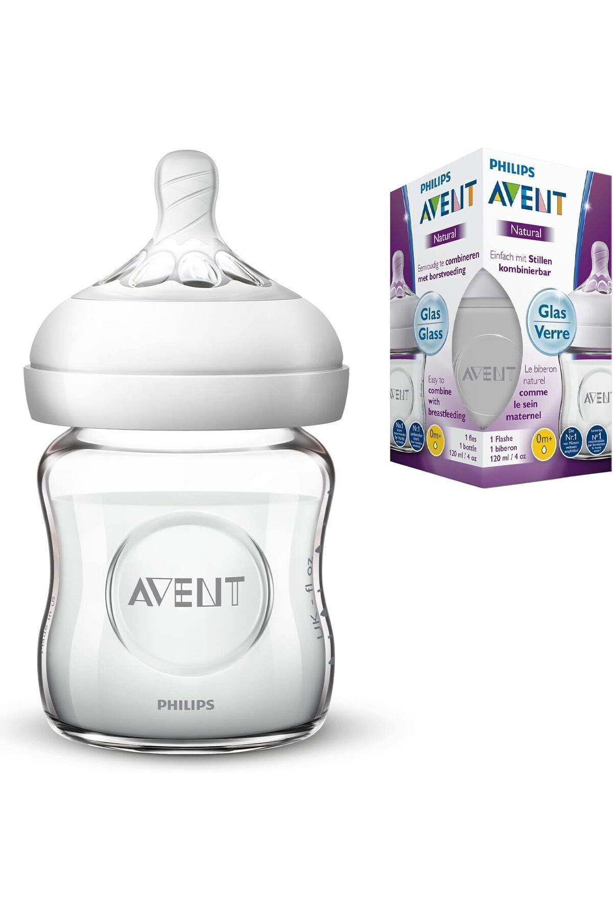 Philips Avent Scf 051/17 Natural Cam Biberon 120ml Tekli