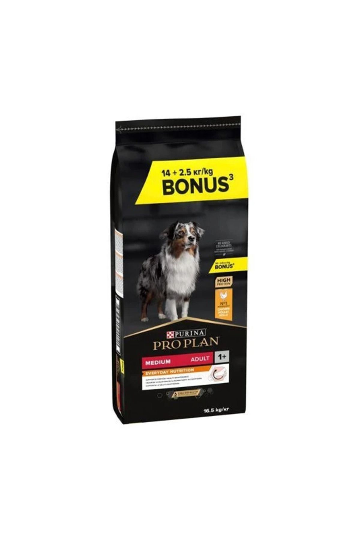 Pro Plan Medium Adult Tavuklu Yetişkin Köpek Maması 16,5 kg