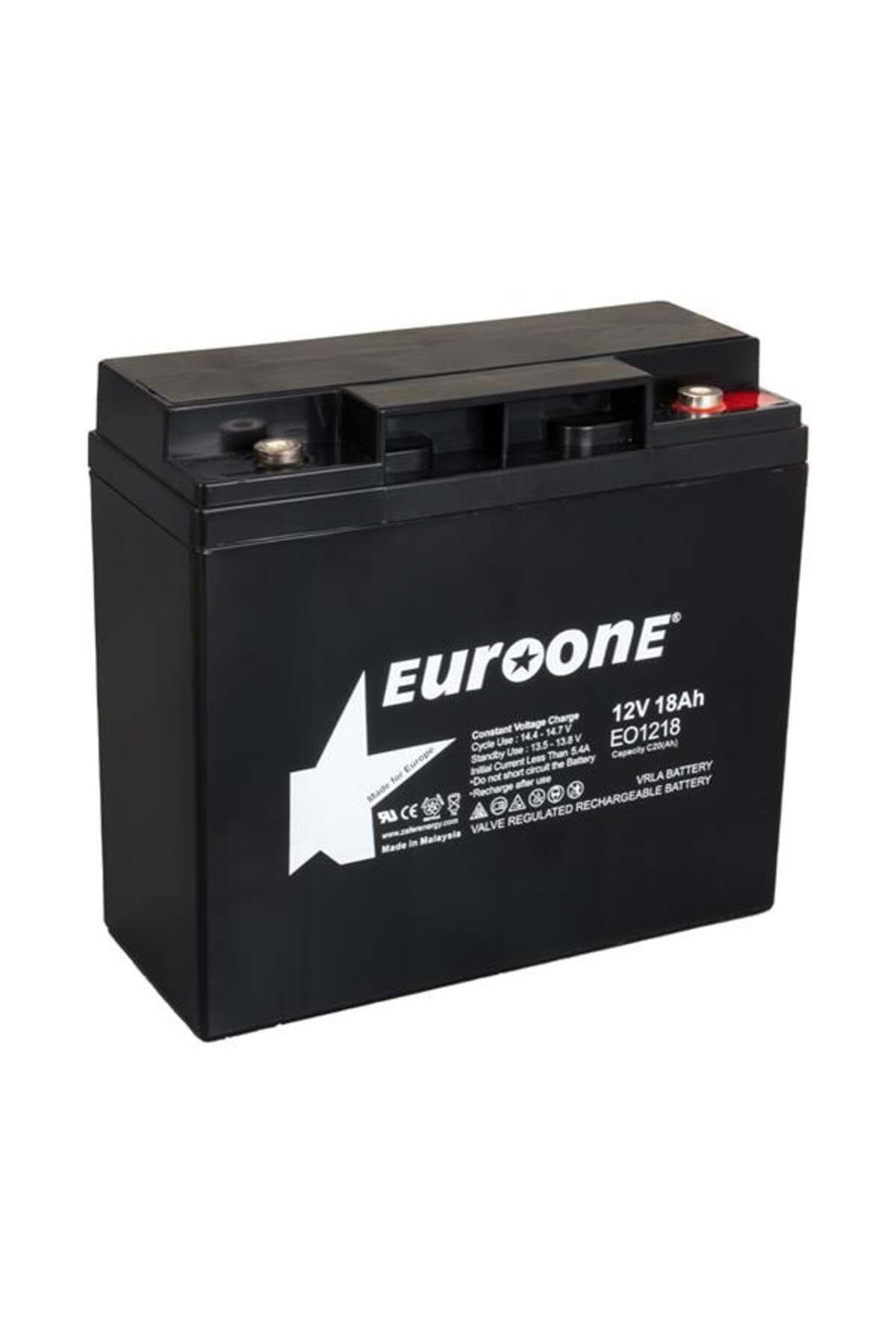 ShopZum Euroone Eo1218 12 Volt - 18 Amper Akü (181 X 76 X 167 Mm)