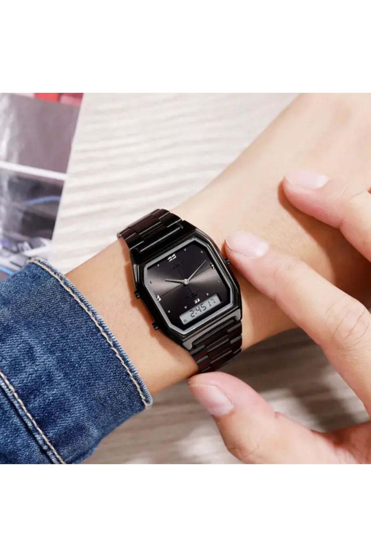 SKMİ-Cainuos Digital and Analog Unisex Wrist Watch 1