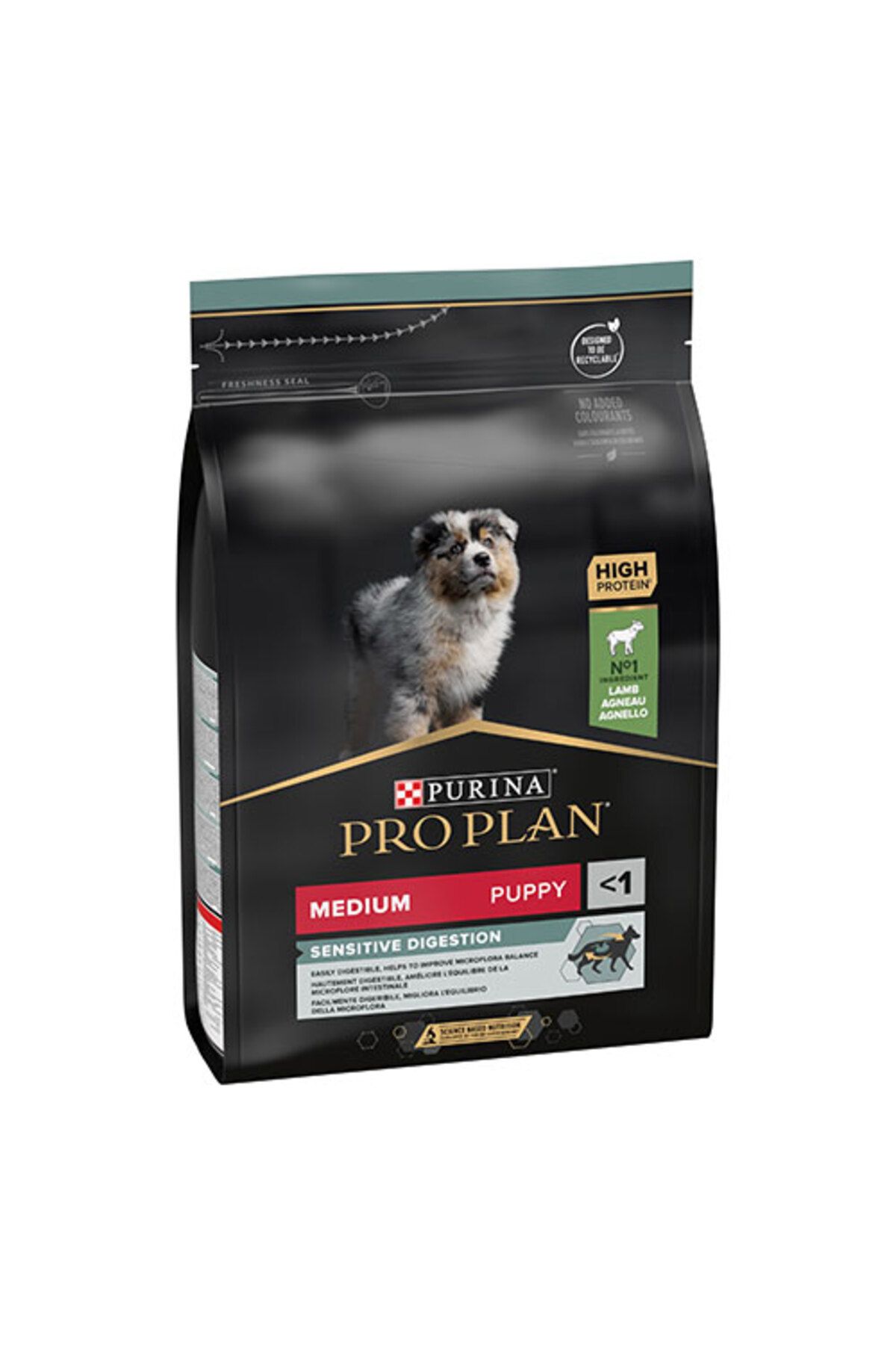 Pro Plan Medium Puppy Sensitive Digestion Kuzulu Orta Irk Yavru Köpek Maması 3 Kg