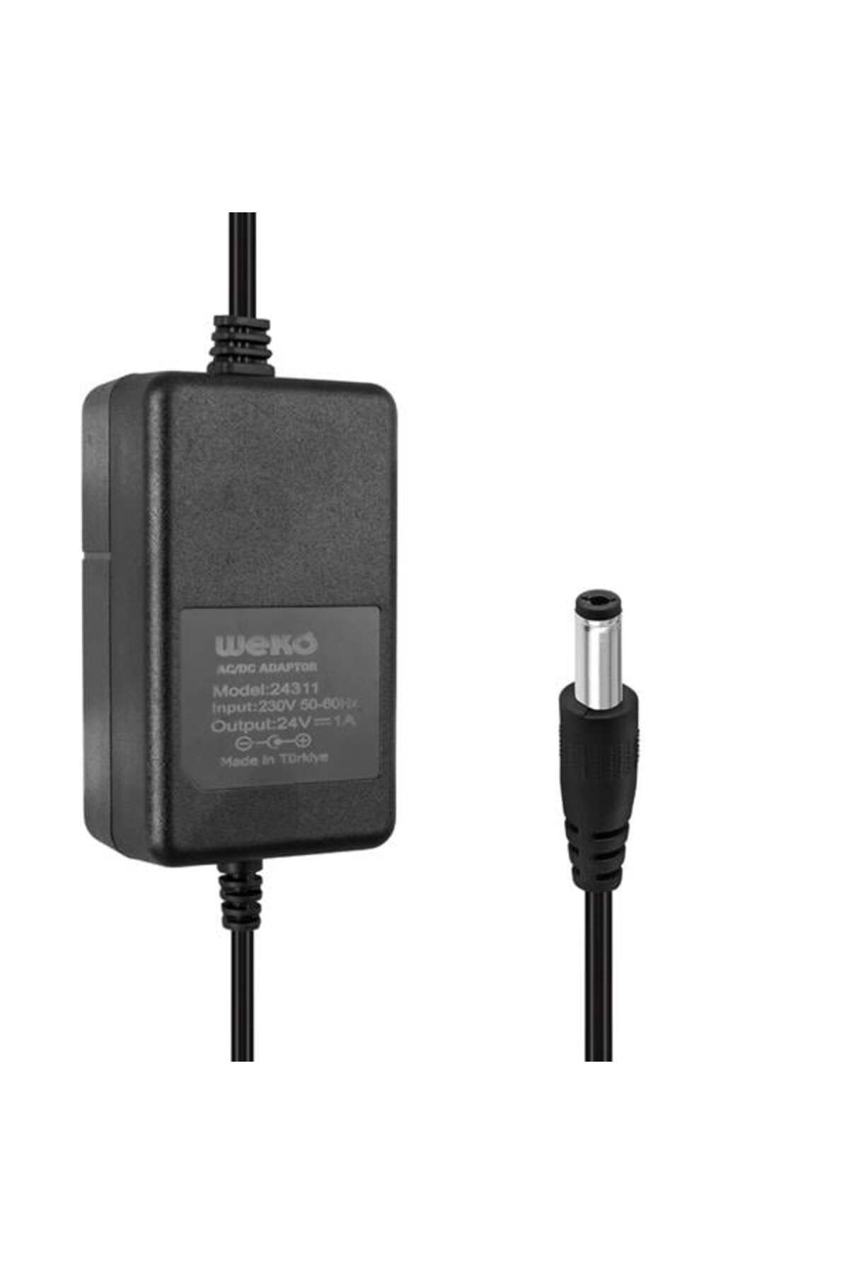 nazeninstoğu 24 Volt - 1 Amper 5.5*2.5 Uçlu Yerli Ürm Masa Tipi Adaptör