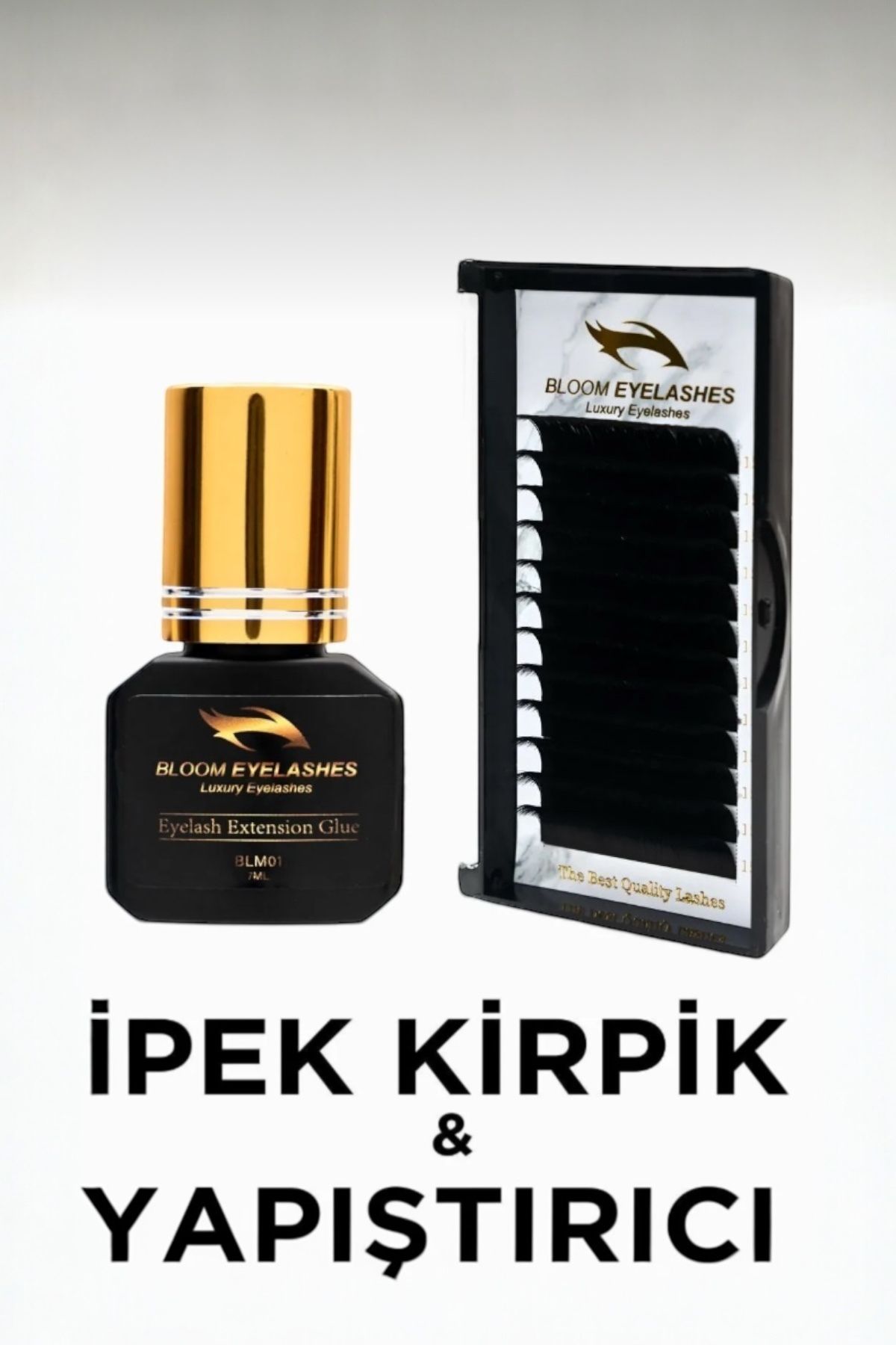 exotic lady İpek Kirpik Set Bloom D Mix Kirpik - Yapıştırıcı