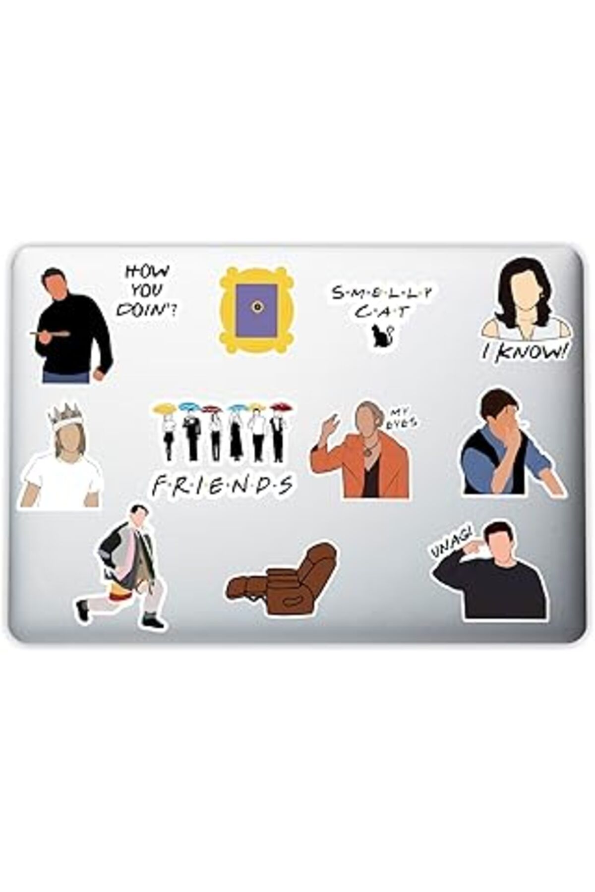 ShopZum Quart Aksesuar Friends Laptop Notebook Tablet Telefon Sticker Set 001