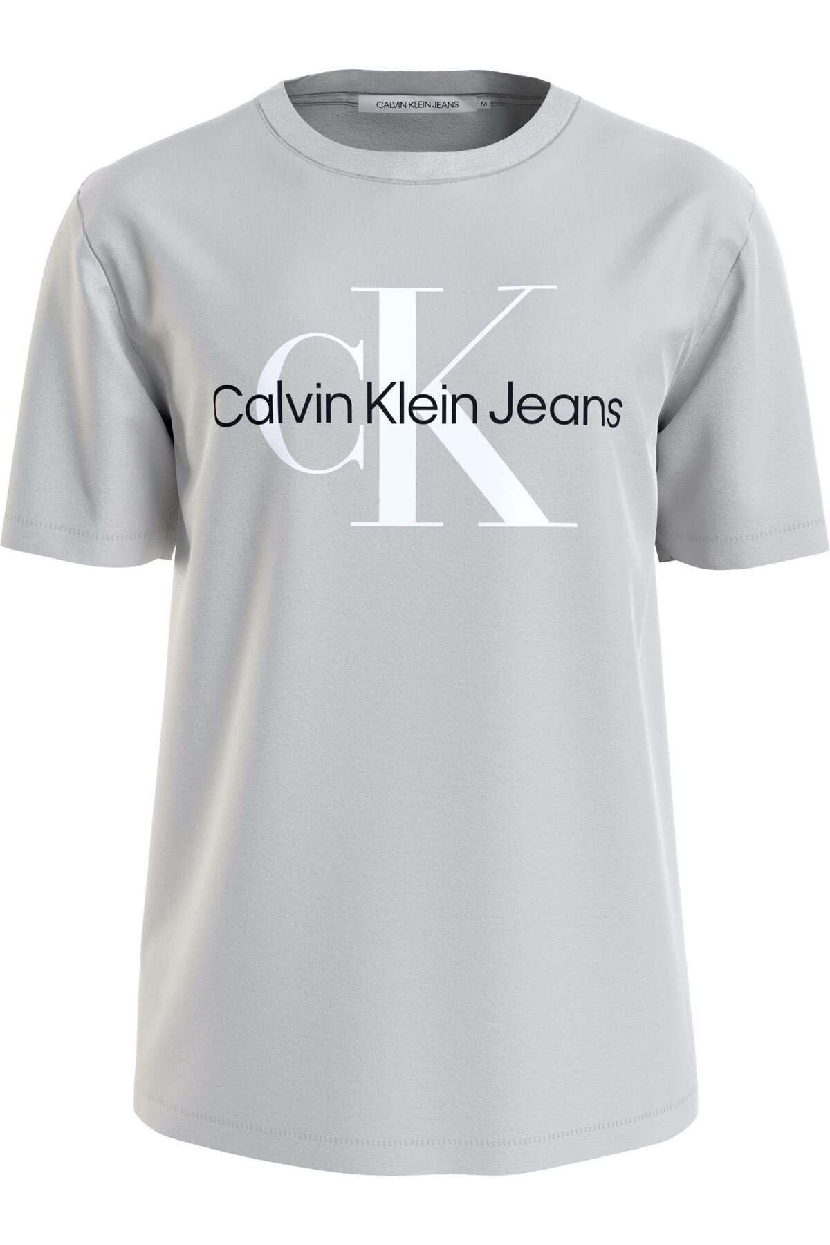 تی شرت خاکستری مردانه قمری برای Calvin Klein