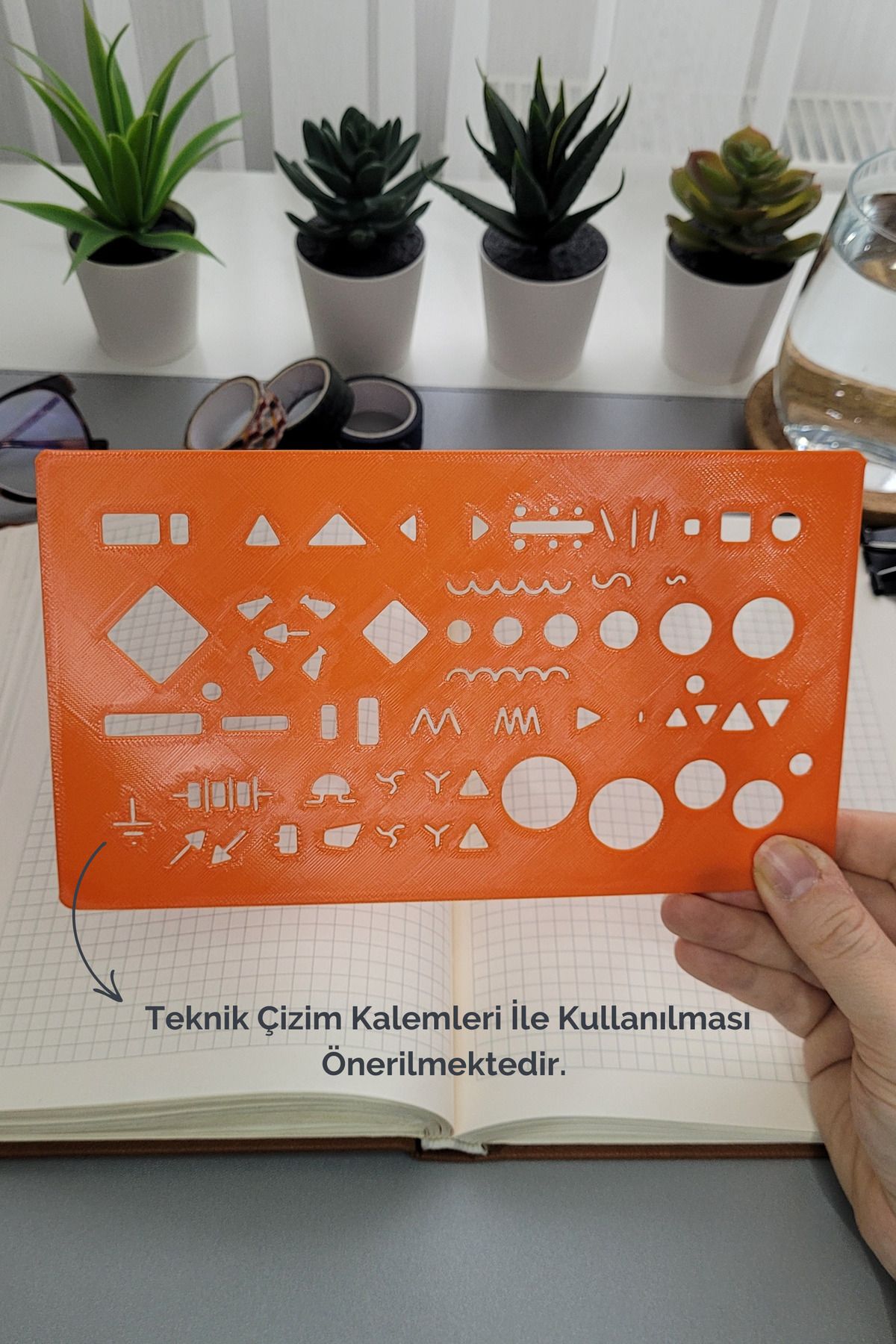 Karmelom Studio Elektrik ve Elektronik Teknik Çizim Şablon Cetvel