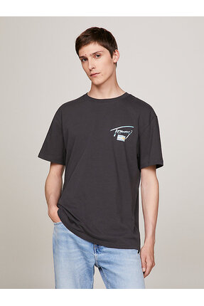 Tommy Hilfiger TOMMY JEANS ERKEK REGULAR FİT METALLIC AOP T-SHIRT