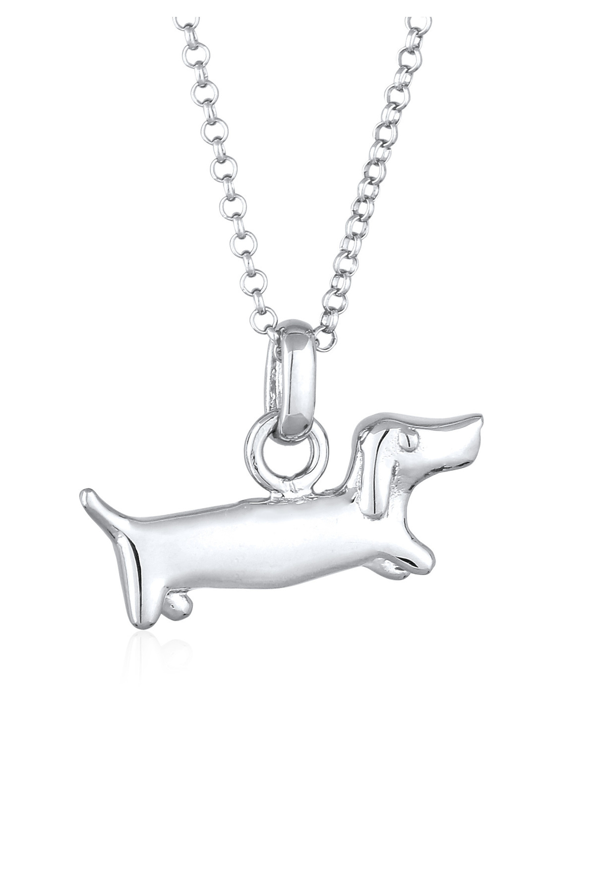 ELLI-Necklace Necklace Women Dachshund Pendant Peachain 925 Sterling Silver 45 cm 1