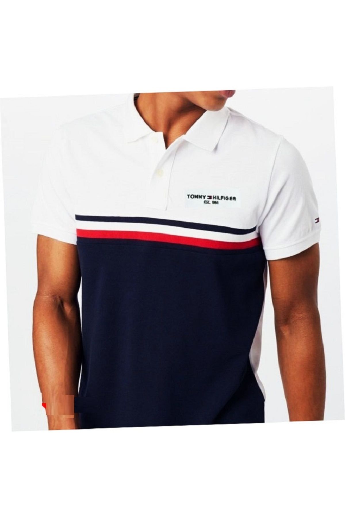 Tommy Hilfiger Sport _TommyHilfiger Double Color Polo Yaka Pique T-Shirt