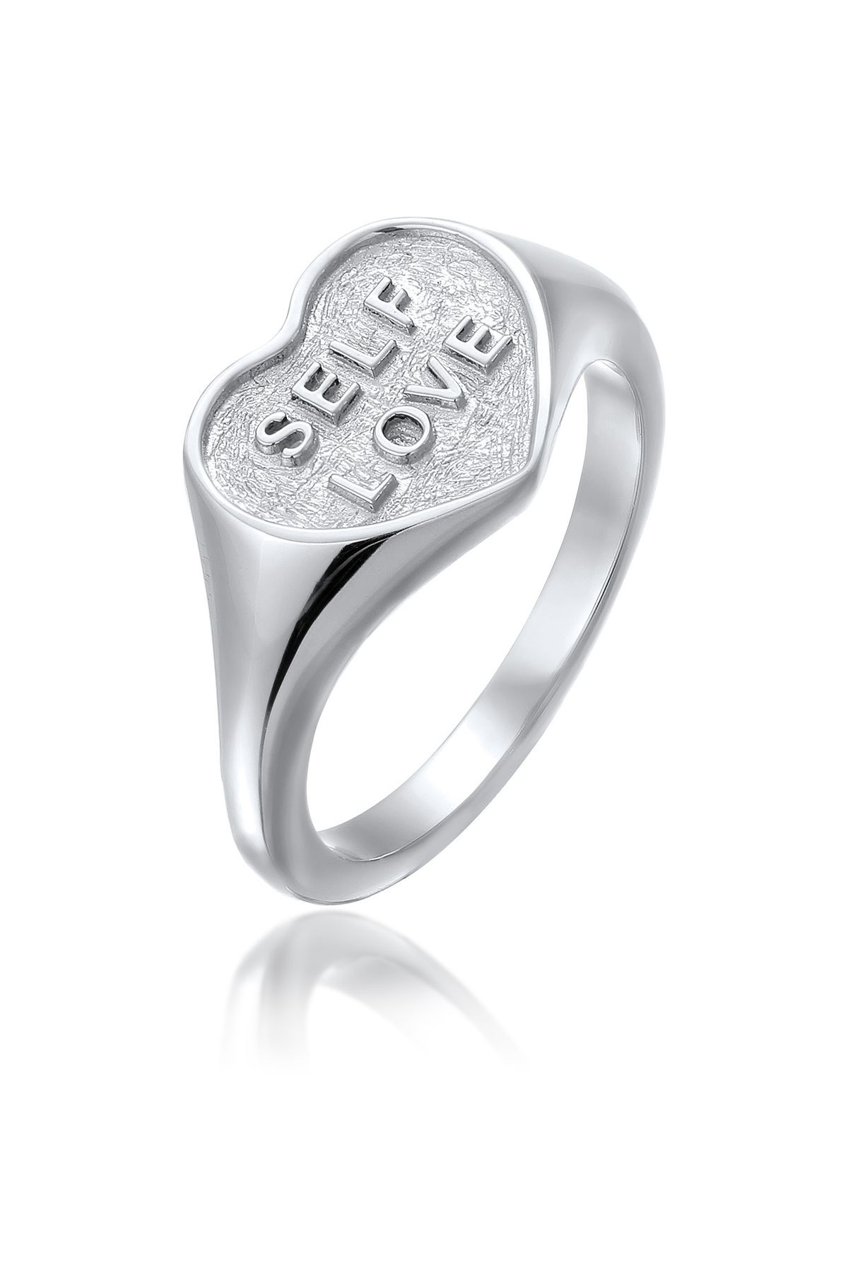 ELLI-Prsteň Elli Signet Ring Women Heart 925 mincový striebro Valentín 1