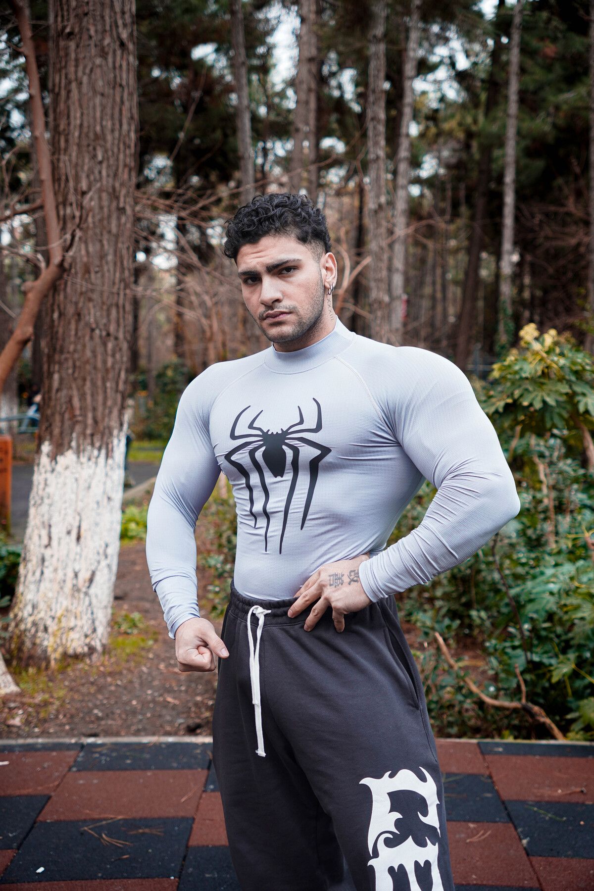 StayFit Wears SPİDERMAN GRİ UZUN KOLLU COMPRESSION