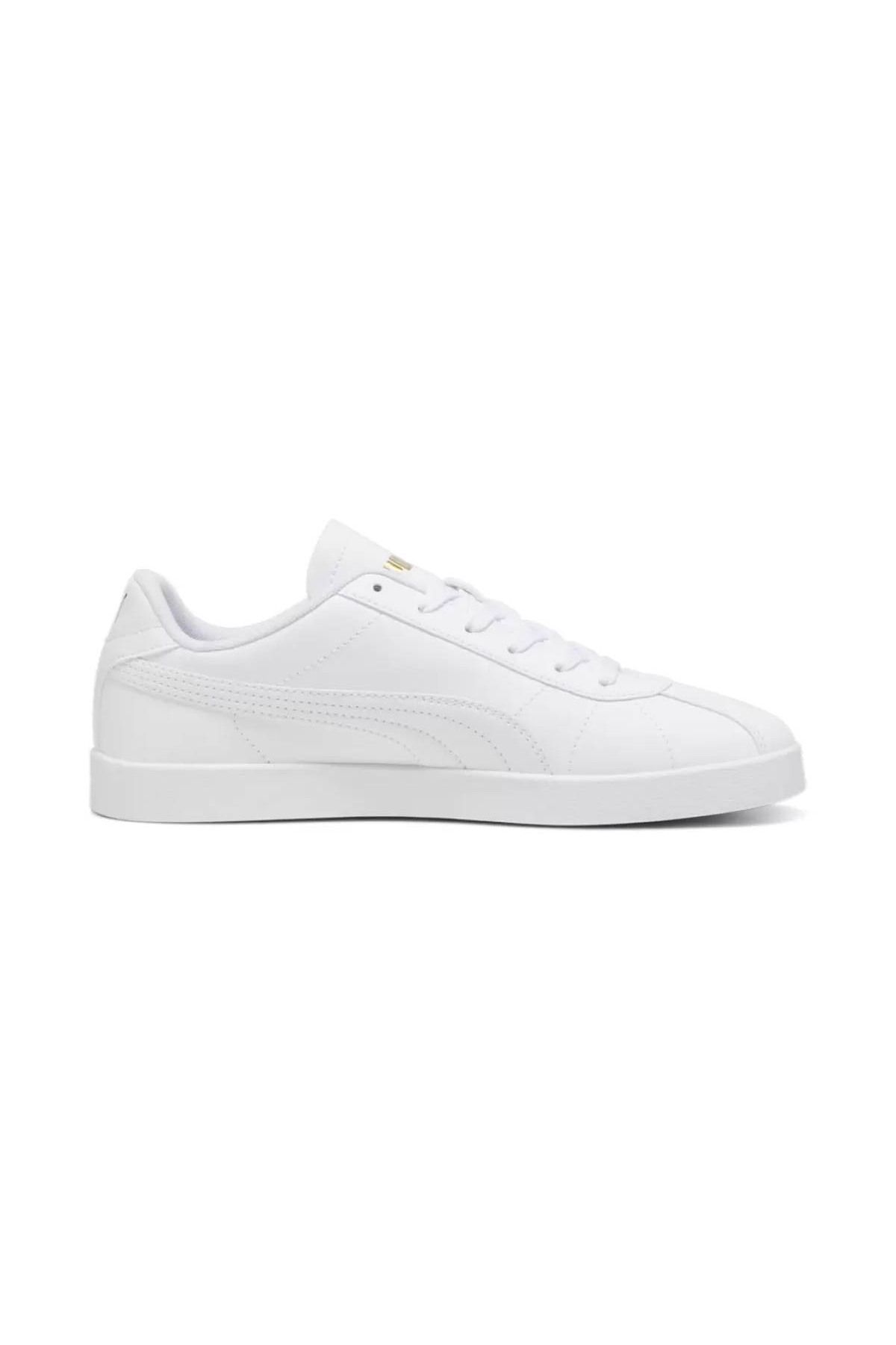 Puma-PUMA Club II SL - اللون الأبيض والذهبي 6