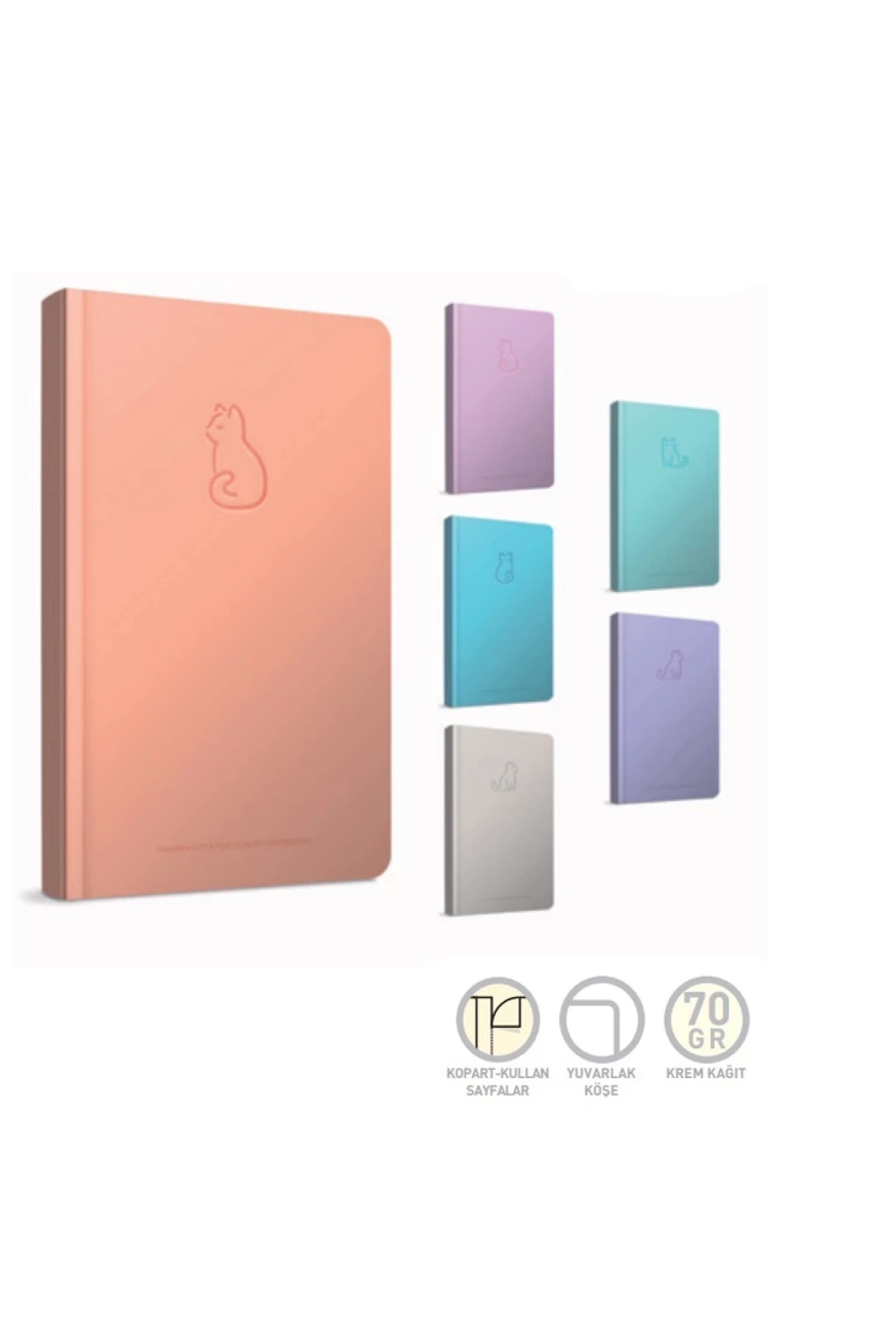 Gıpta GIPTA CHARM NOTES İPLİK DİKİŞLİ SERT KAPAK DEFTER 9x17 80YP