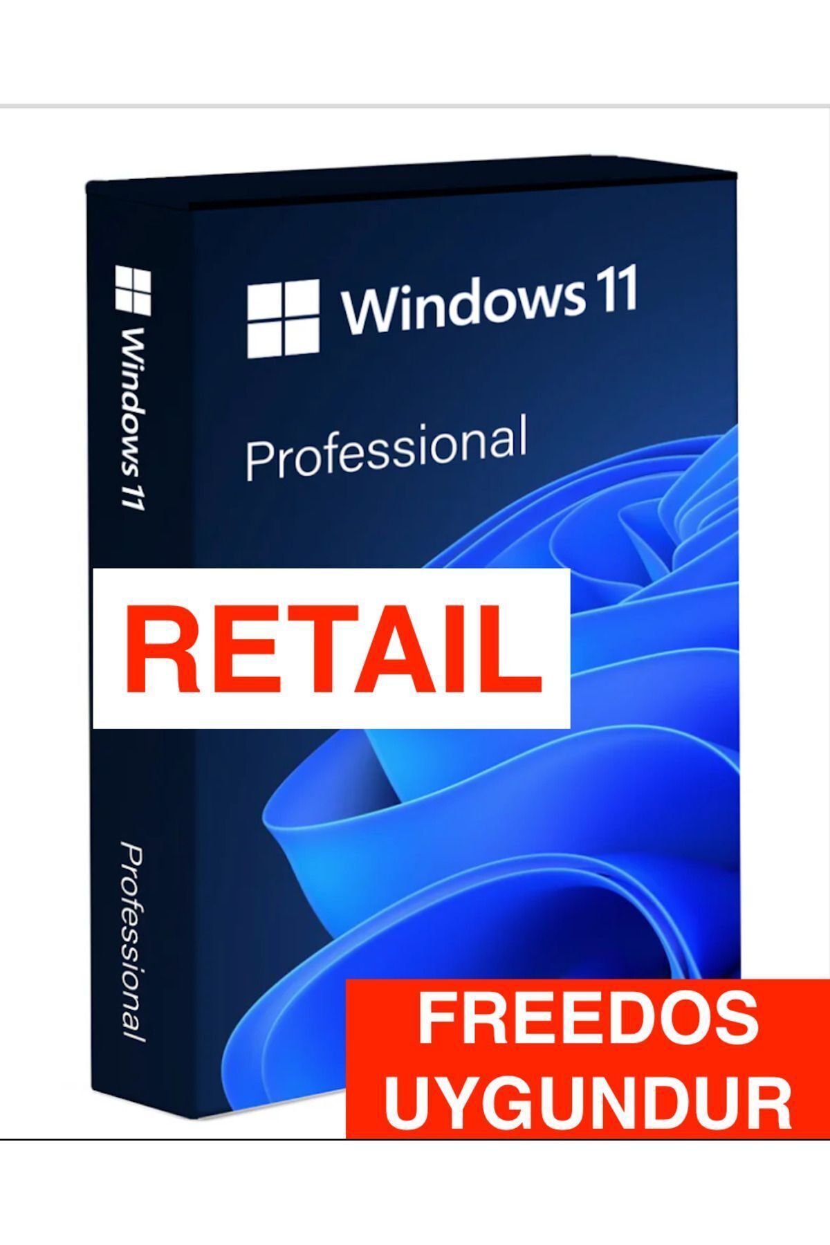 MICROSOFT Windows 11 Pro TR  32&64 BIT ( FreeDos Cihazlara Uygundur -Retail Lisans )