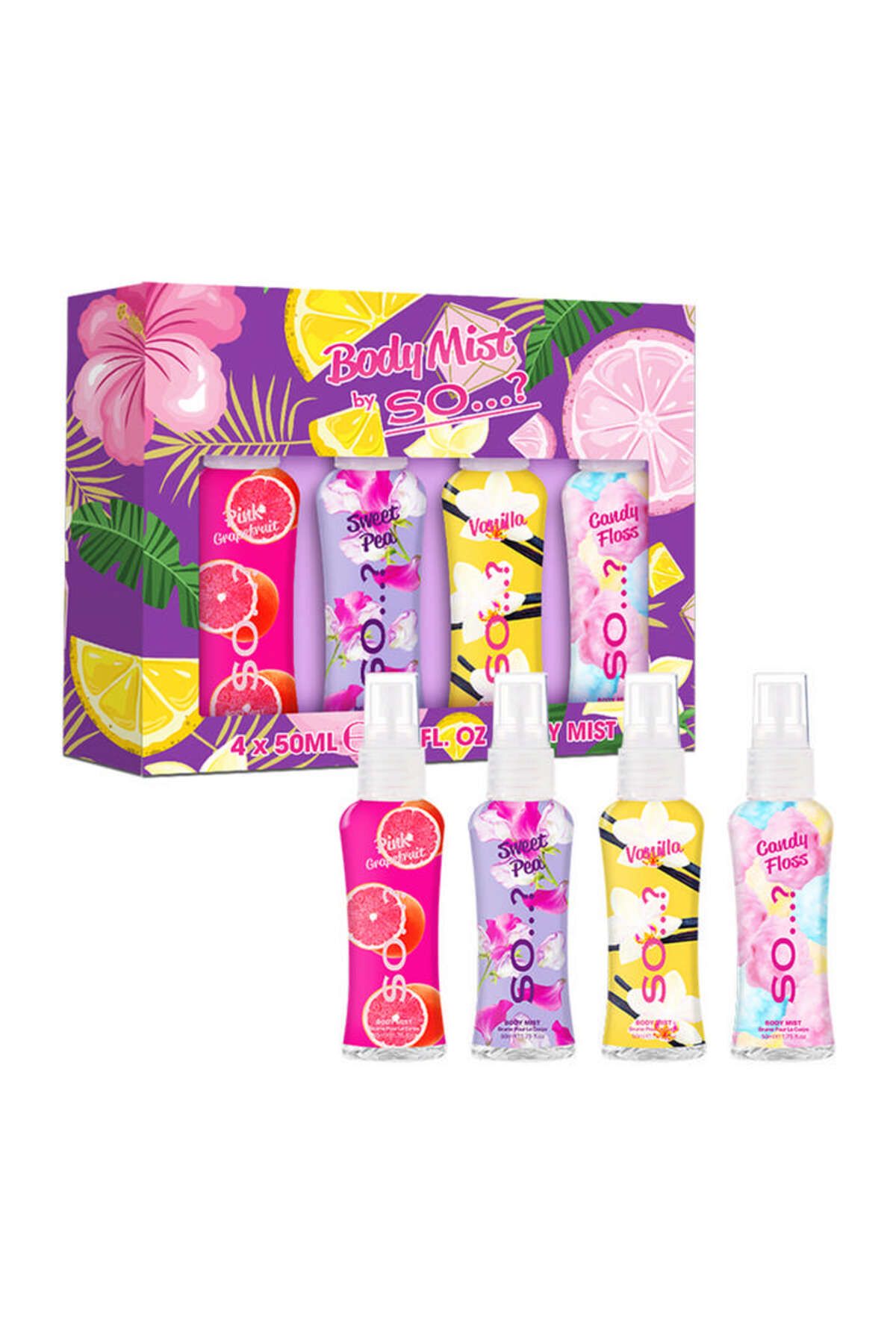 So Fragrance So...? So Body Mist by So Mini Mist Hediye Seti (4x50ml) 609051