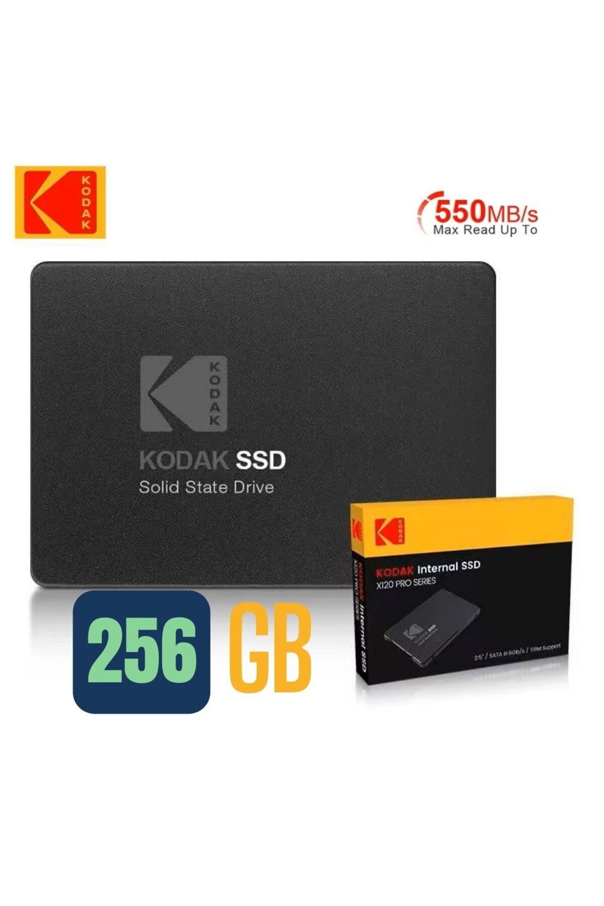 Kodak SATA SSD 550MB OKUMA / 510MB YAZMA