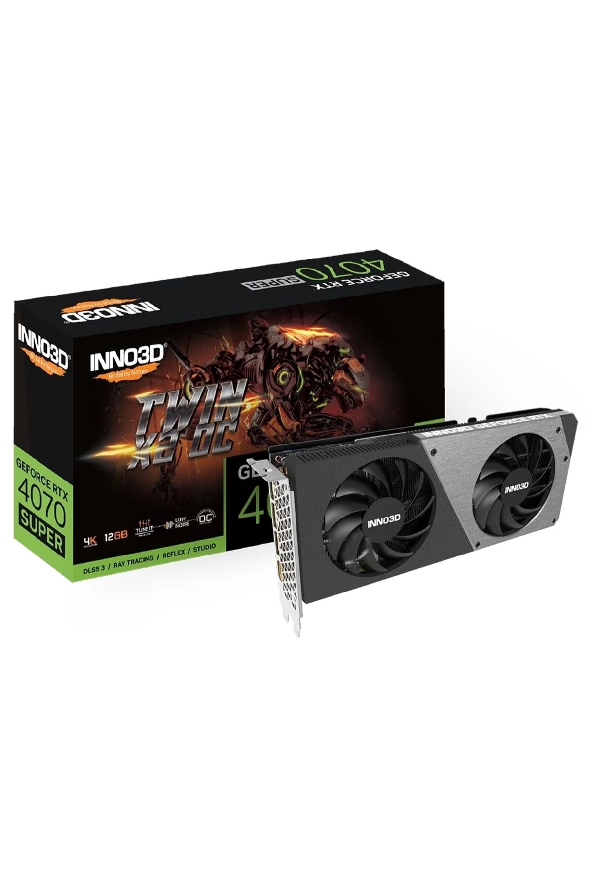 INNO3D Geforce Rtx 4070 Super Twin X2 12gb 192 Bit Gddr6x Ekran Kartı