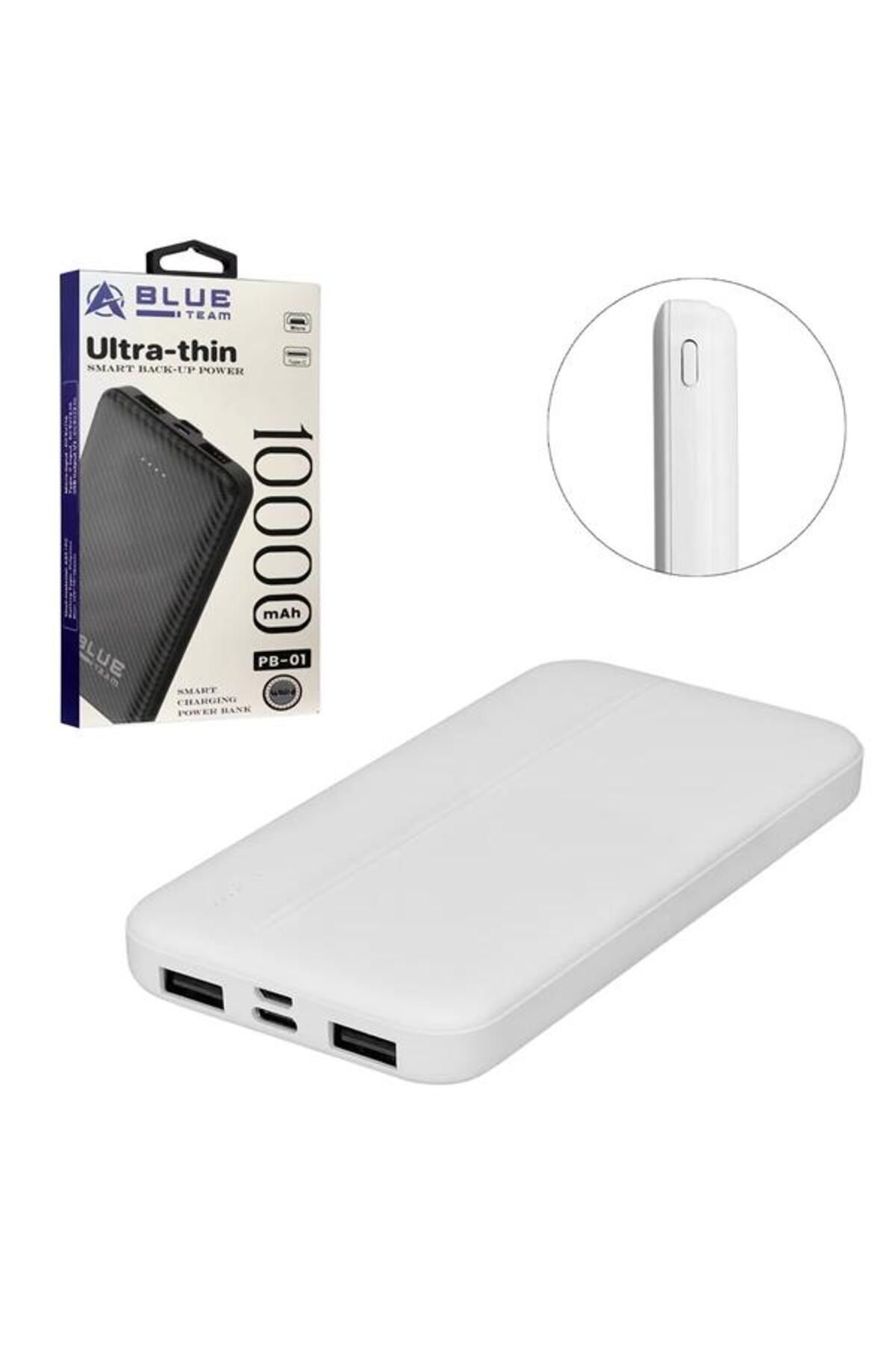 nerede bulurum Powerbank 10000 Mah 2Xusb Micro Type-C GiRiŞli Blue Team Pb-01