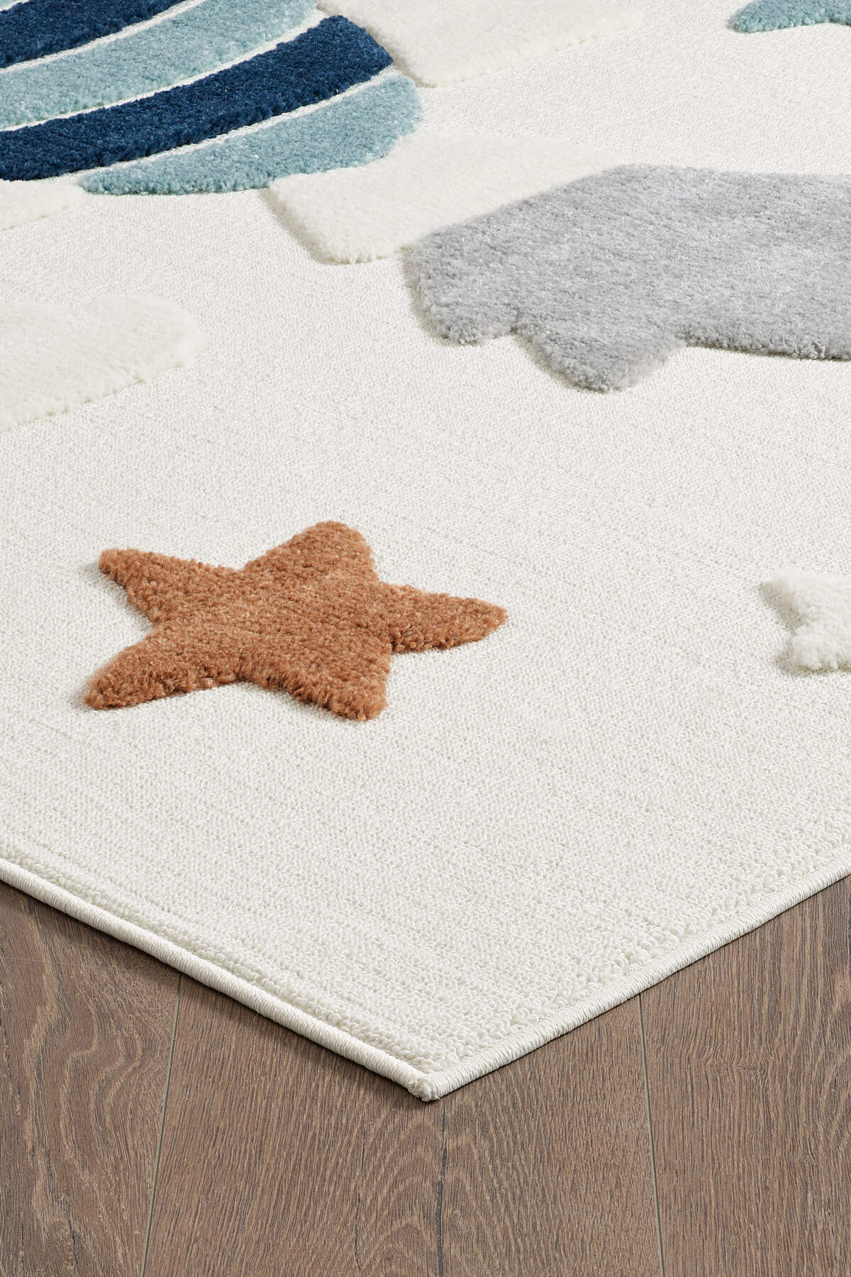 venucci home & living Quincey Bukleli Yumuşak Peluş Post Shaggy Krem Çocuk Odası Oturma Odası Salon Mutfak Halısı fotoğrafı 5 (önizleme)