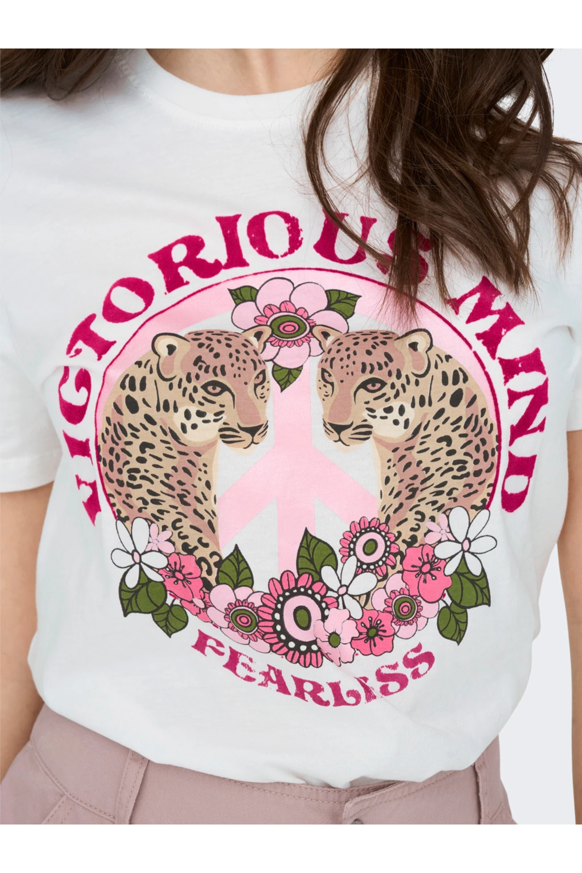 ONLY-Minimalist Short Sleeve Round Neck Women's T-Shirt - for Casual Combos 6