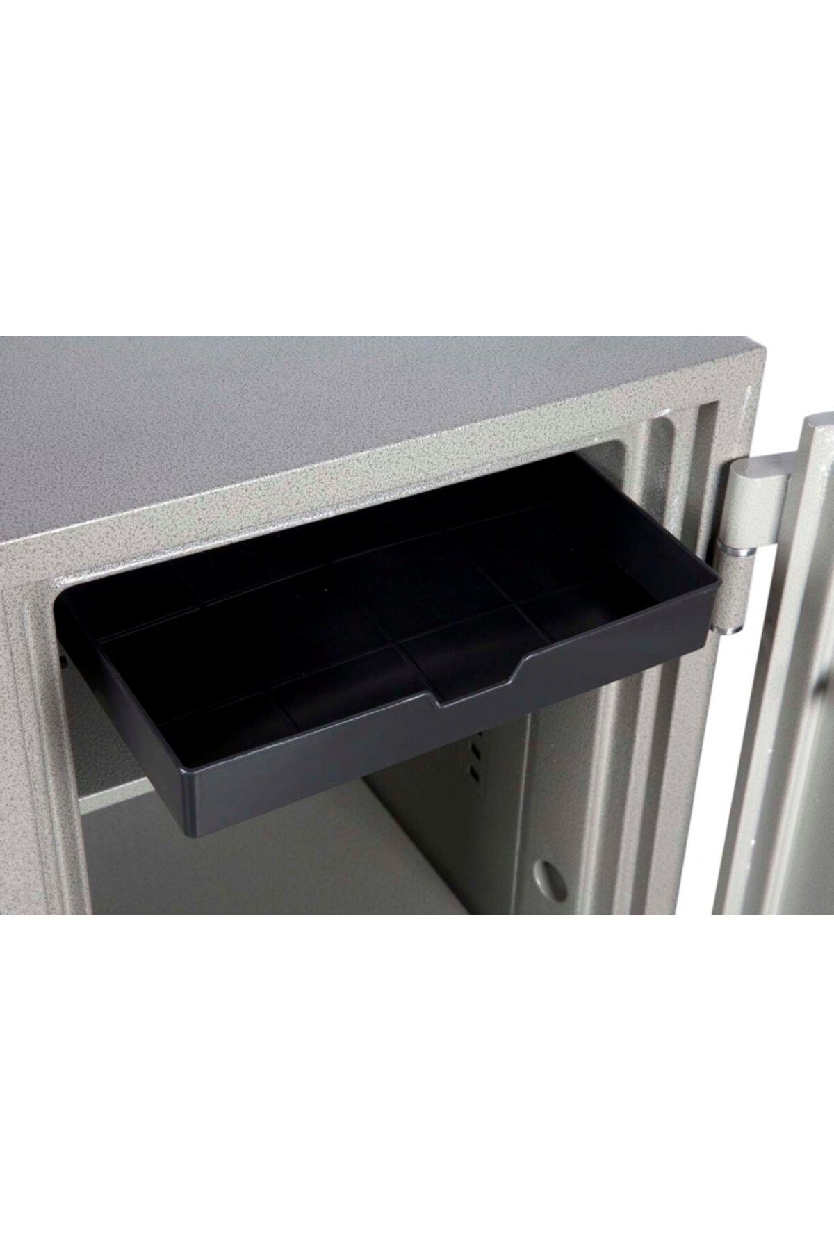 Mahmayi-Secure 105 Fingerprint Fire Safe Open With Fingerprint Or Pin And Shelves Compartment Box - (Grey) 8