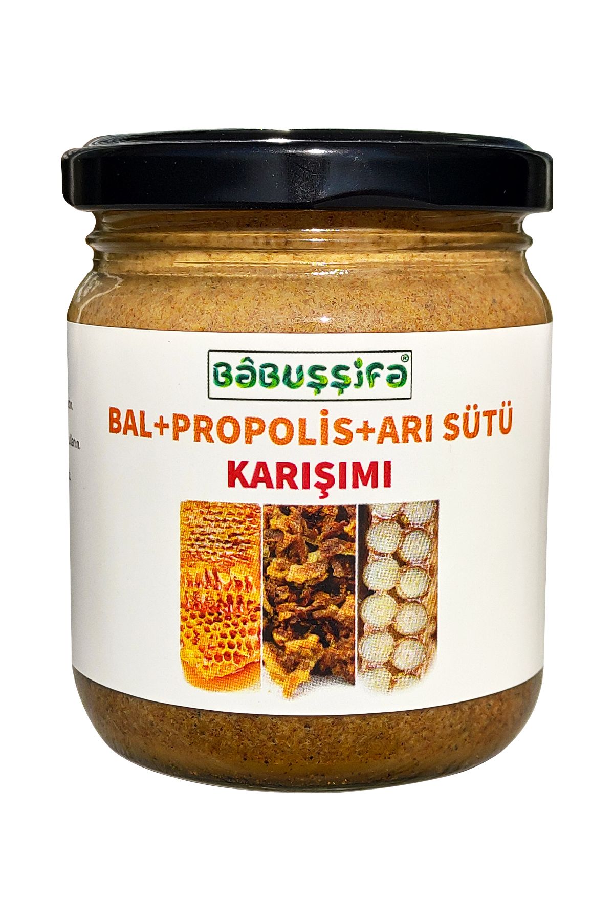 Babuşşifa Premium Arı Karışımı Macunu (HAM BAL-PROPOLİS-ARI SÜTÜ) Yüksek Hammadde 200gr