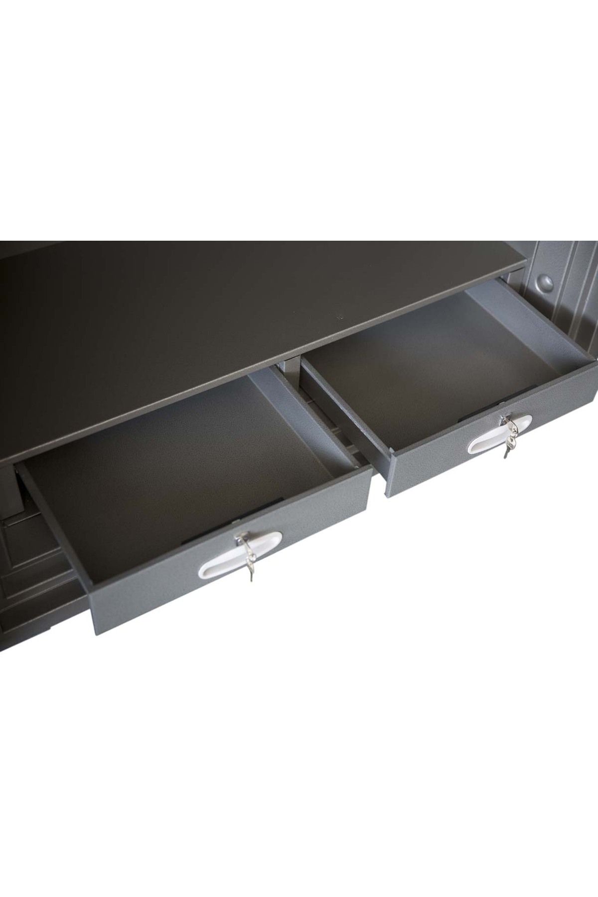 Mahmayi-Secure Plus Fire Cupboard With Two Lockable Drawers With Multi Adjustable (Key + Key) 8