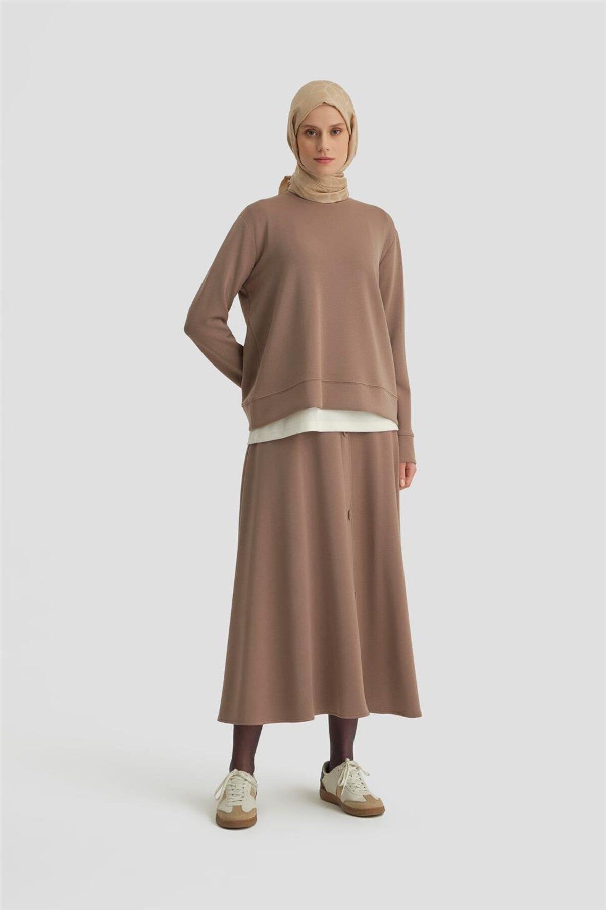 کت و شلوار دامن 24kd4227 بیسکویت Armine