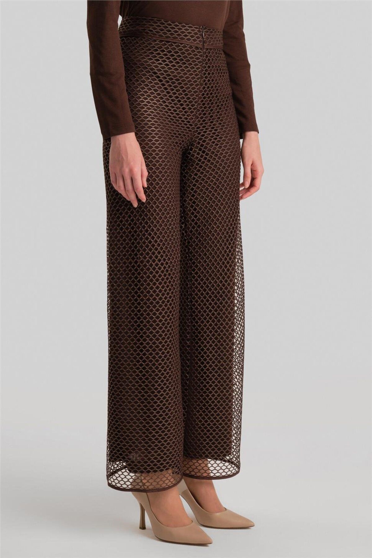Armine-3 Piece Glitter Mesh Set - 24Y6832 Brown 8